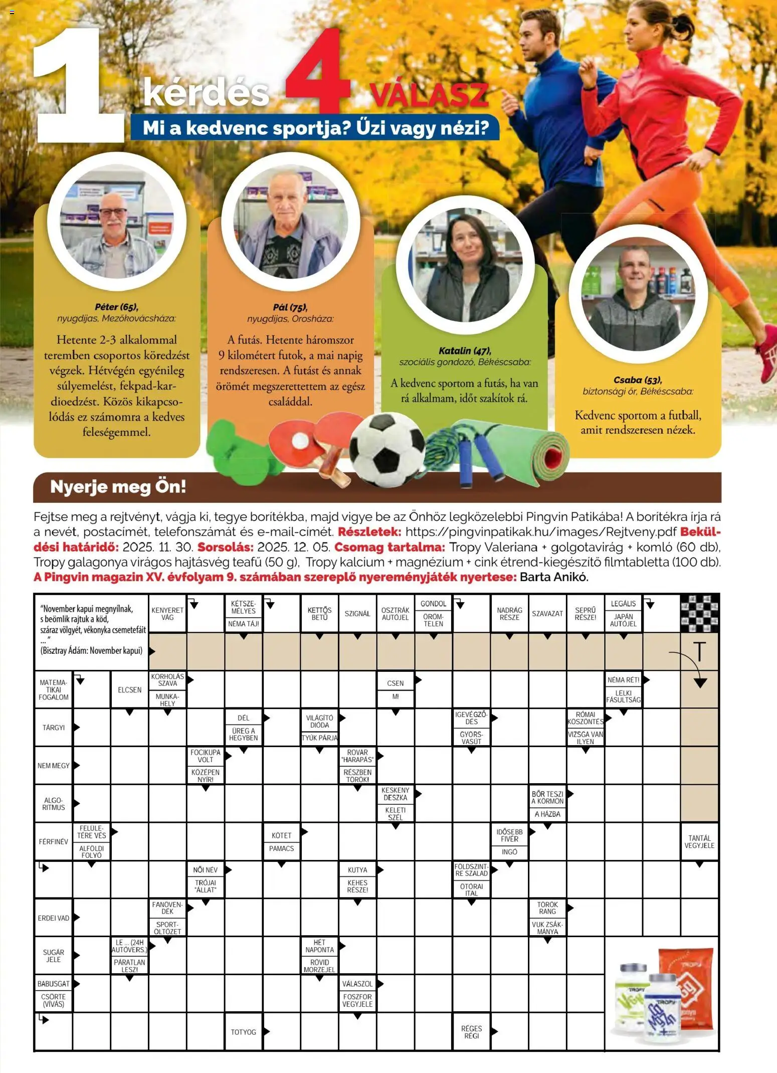 Pingvin Patika akciós ujság - amely érvényes a következő dátumtól: 01.11.2025 | Oldal: 23 | Termékek: Bor, Nadrág