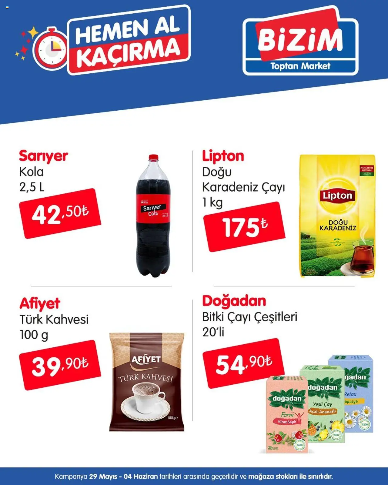 Bizim Toptan Katalog - 29.05.2025 tarihinden itibaren geçerlidir | Sayfa: 4 | Ürünler: Çay, Kiraz, Kumina