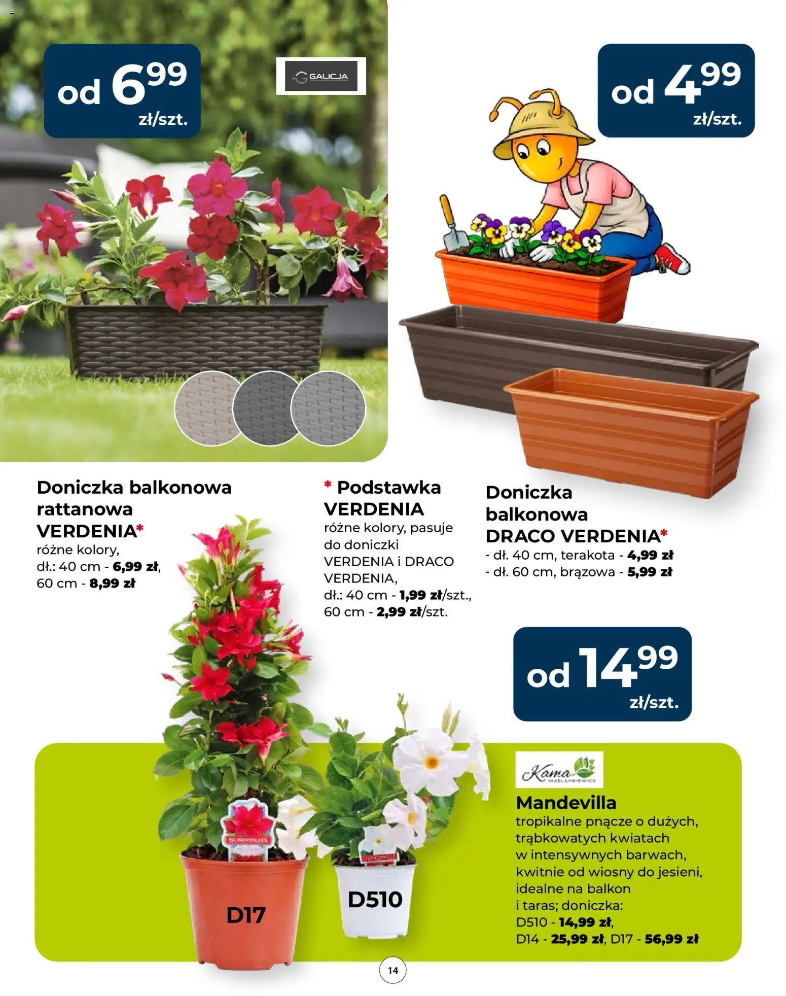Mrówka gazetka od 23.04.2026 | Strona: 14 | Produkty: Doniczka, Doniczki