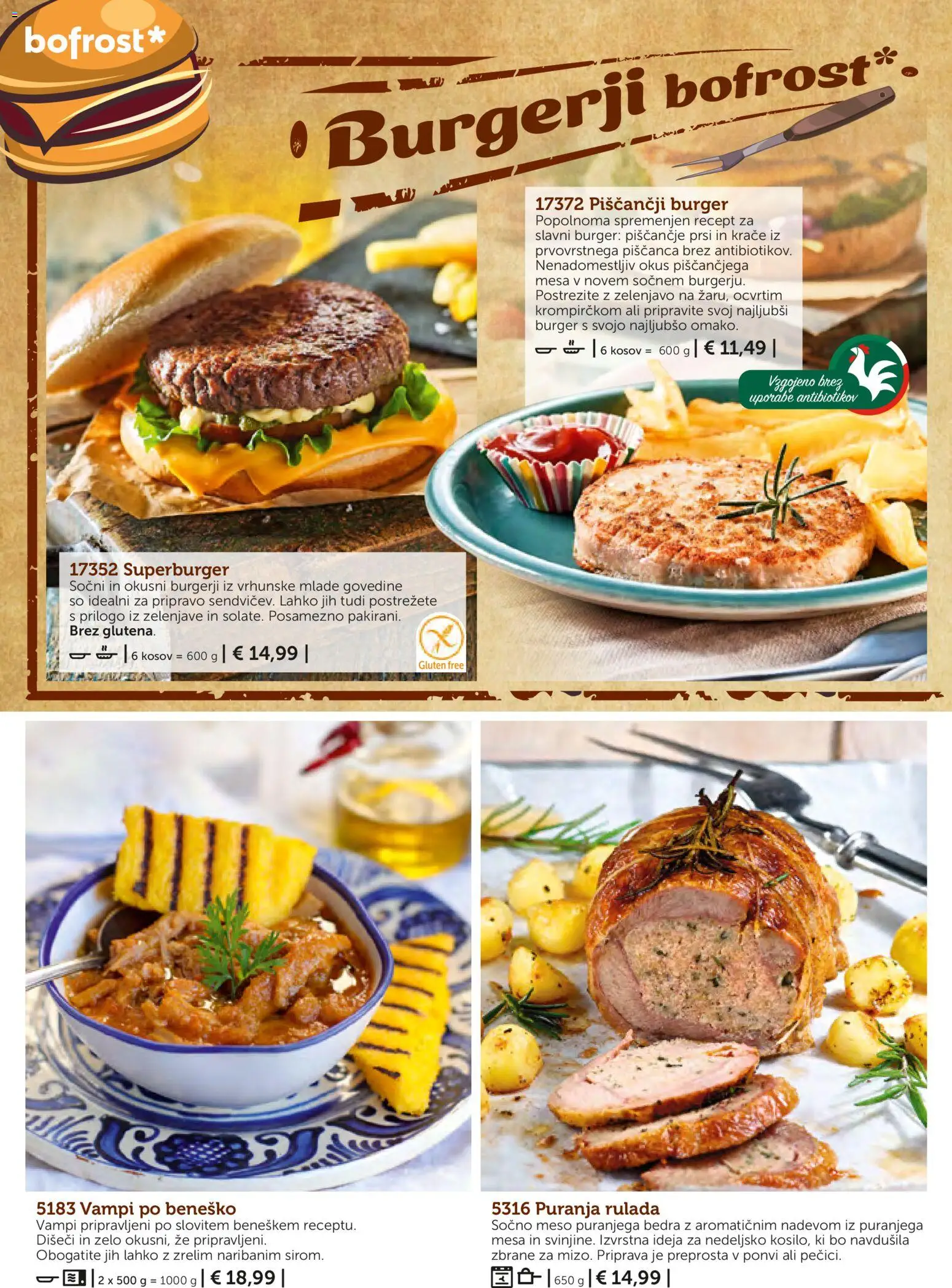 Novi Bofrost katalog ponudbe – veljaven od 01.11.2025 | Stran: 82 | Izdelki: Burgerji