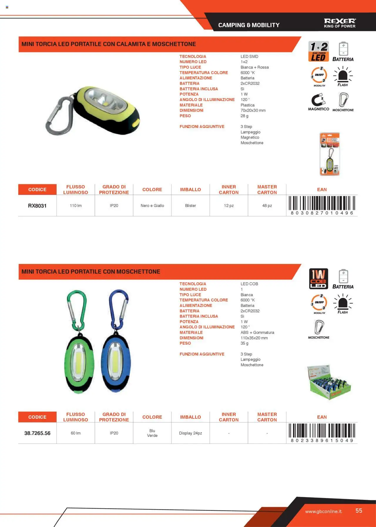 Volantino GBC del 31.05.2025 | Pagina: 55 | Prodotti: Torcia, Batteria