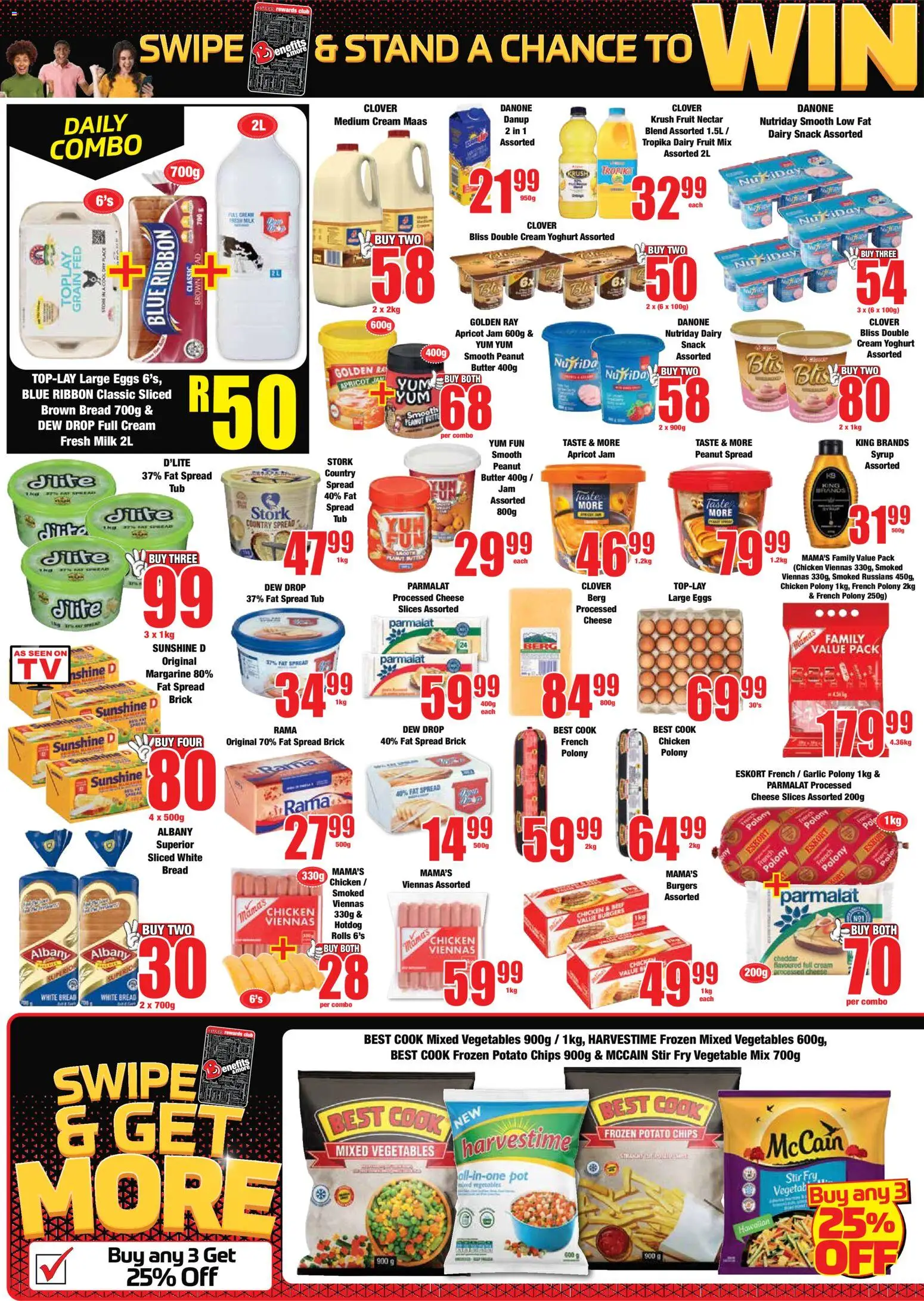 New Boxer catalogue – valid from 23.10.2025 | Page: 4 | Products: Jam, Milk, Eggs, Margarine