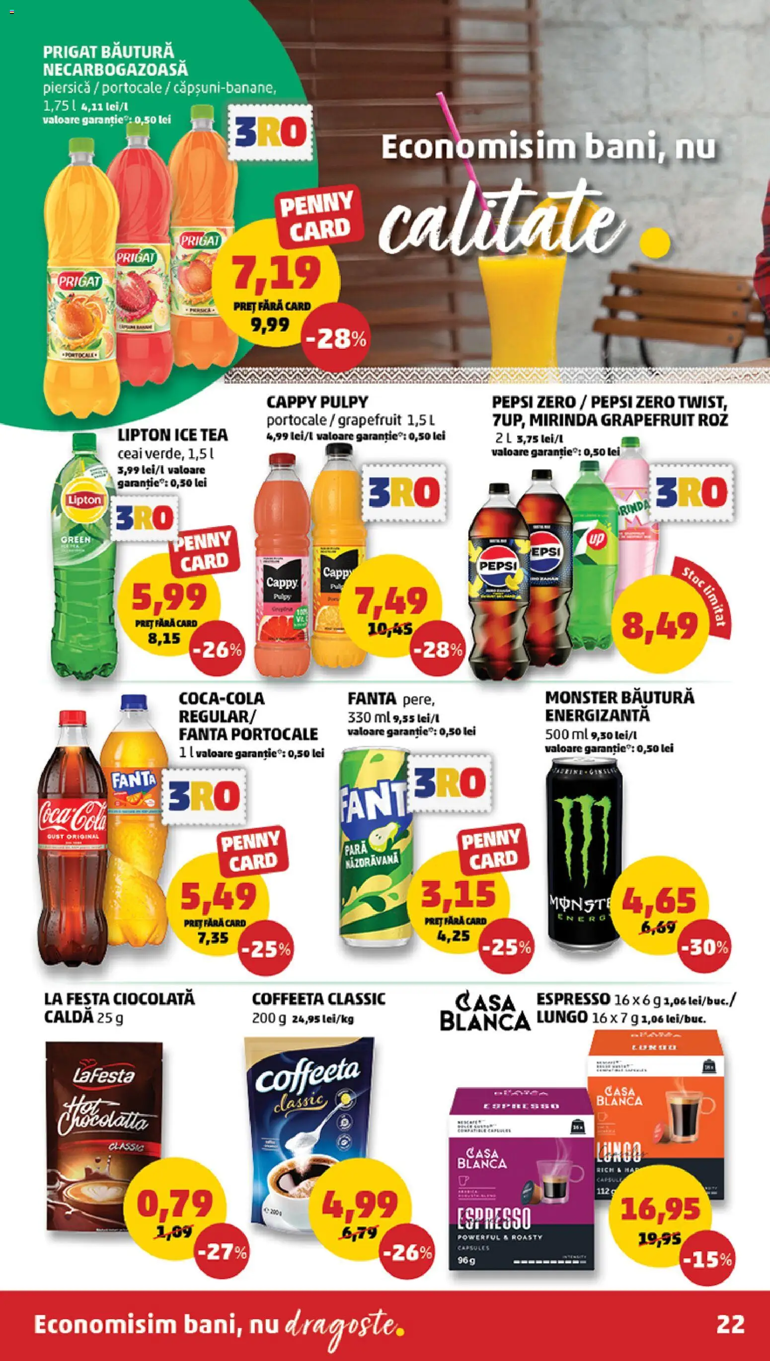 Noul catalog PENNY – valabil de la 26.11.2025 | Pagină: 22 | Produse: Piersică, Ciocolată, Portocale, Ceai