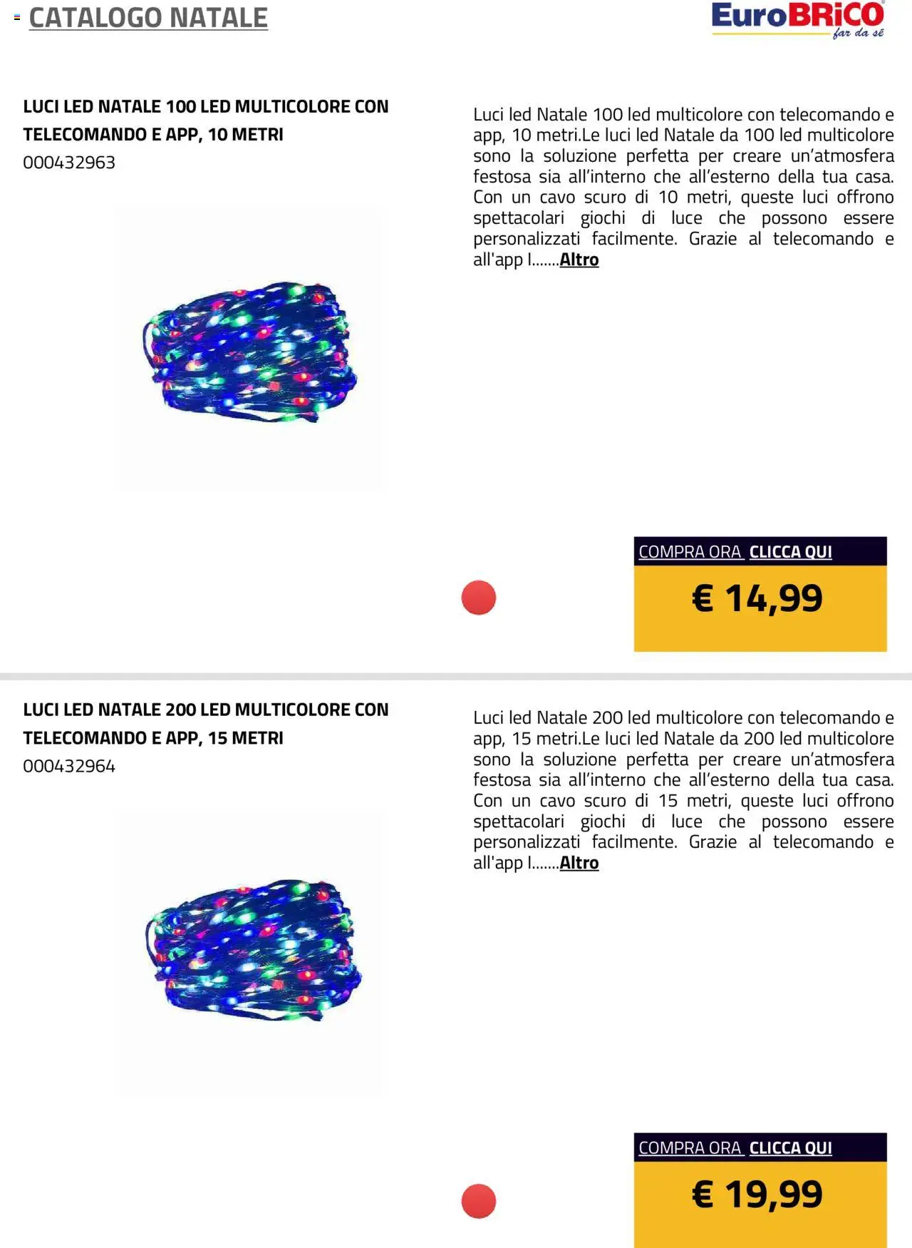 Volantino Eurobrico del 23.07.2025 | Pagina: 28 | Prodotti: Telecomando, Cavo