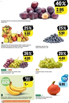 Zwetschgen (exkl. Bio und extragross), Schweiz/Deutschland/Ungarn, Schale à 1 kg – gültig ab 18.09.2025 | Seite: 3 | Produkte: Zwetschgen, Bananen