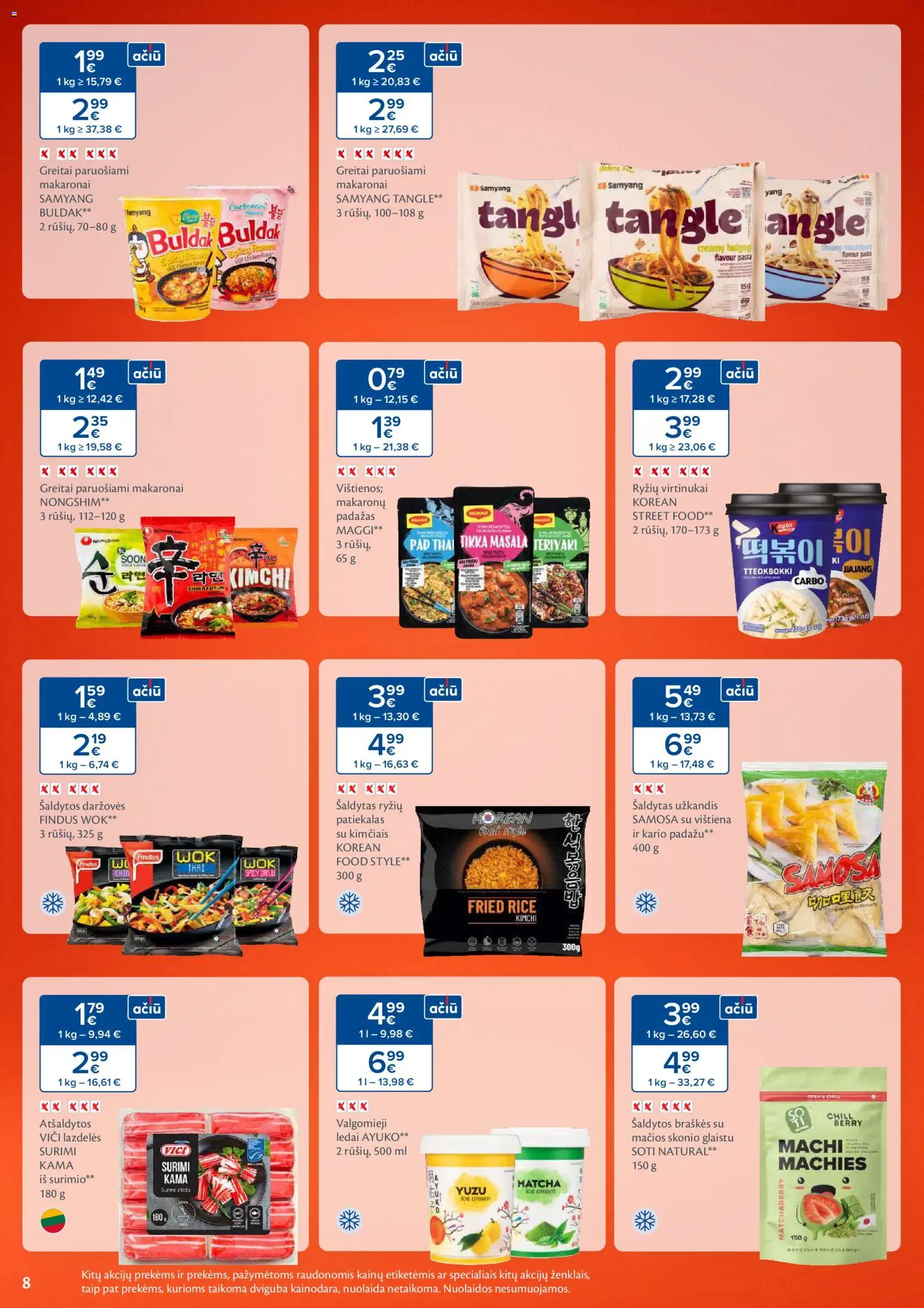 MAXIMA akcijos nuo 28.10.2025 | Puslapis: 8 | Prekių: Ledai, Valgomieji ledai, Padažas, Braškės