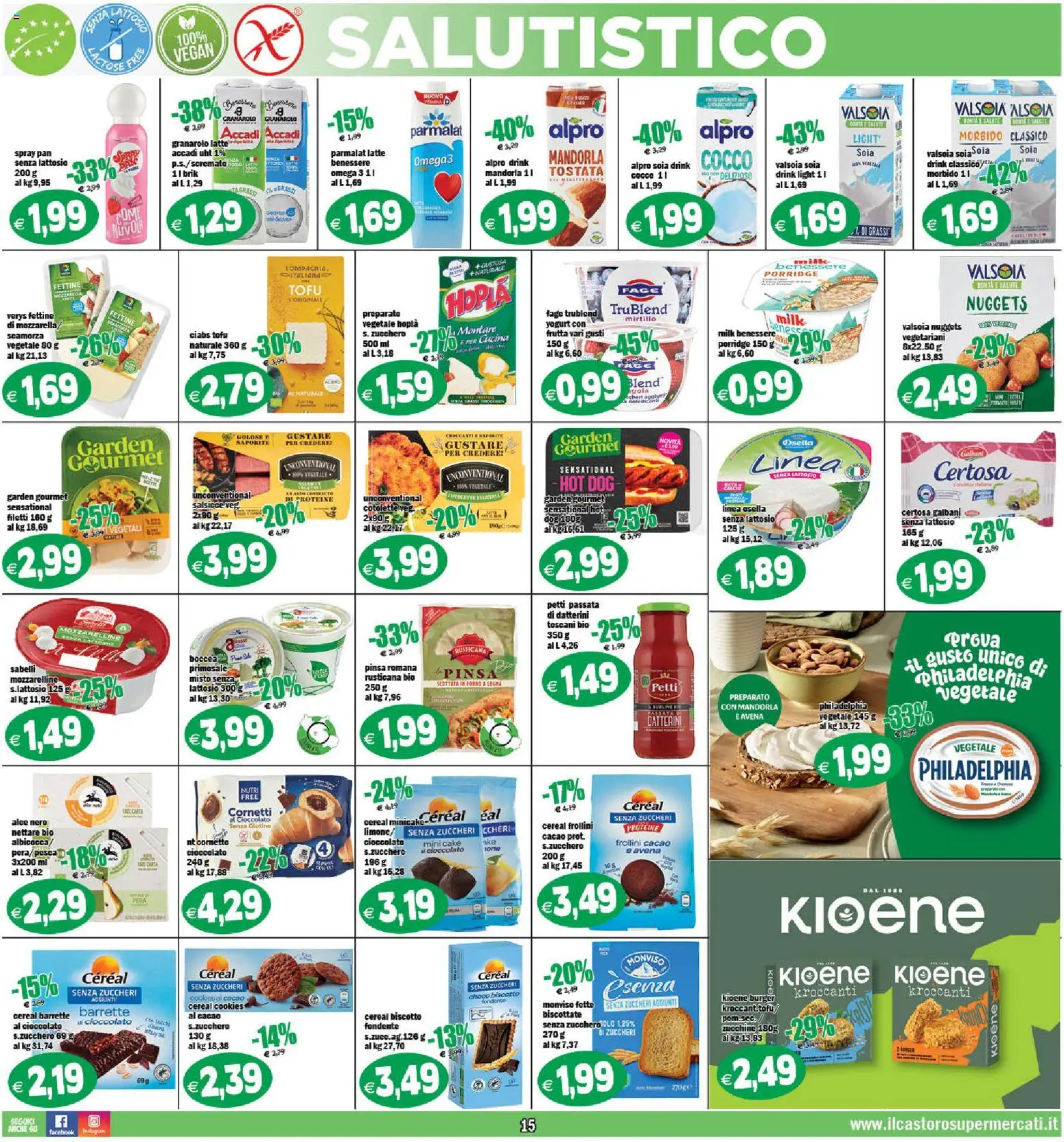 Volantino Il Castoro del 07.04.2026 | Pagina: 15 | Prodotti: Cioccolato, Pesca, Pera, Frollini