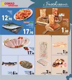 Anteprima del volantino PESCE SPADA A TRANCI, al kg valido a partire dal 23.10.2025 | Pagina: 9 | Prodotti: Vongole, Trota, Farina, Forno