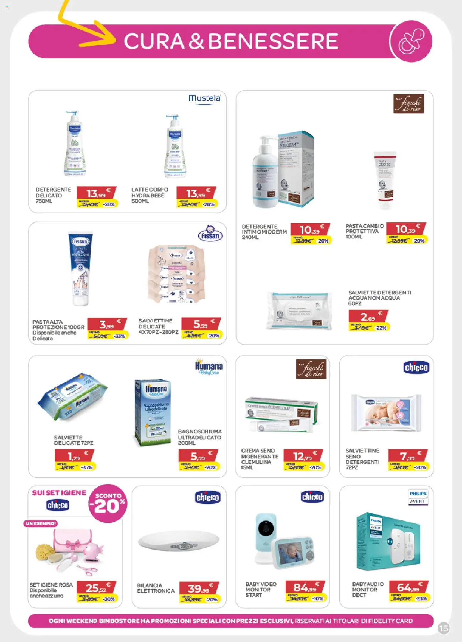 Volantino Bimbo store del 05.02.2026 | Pagina: 15 | Prodotti: Detergente, Latte, Pasta, Bilancia