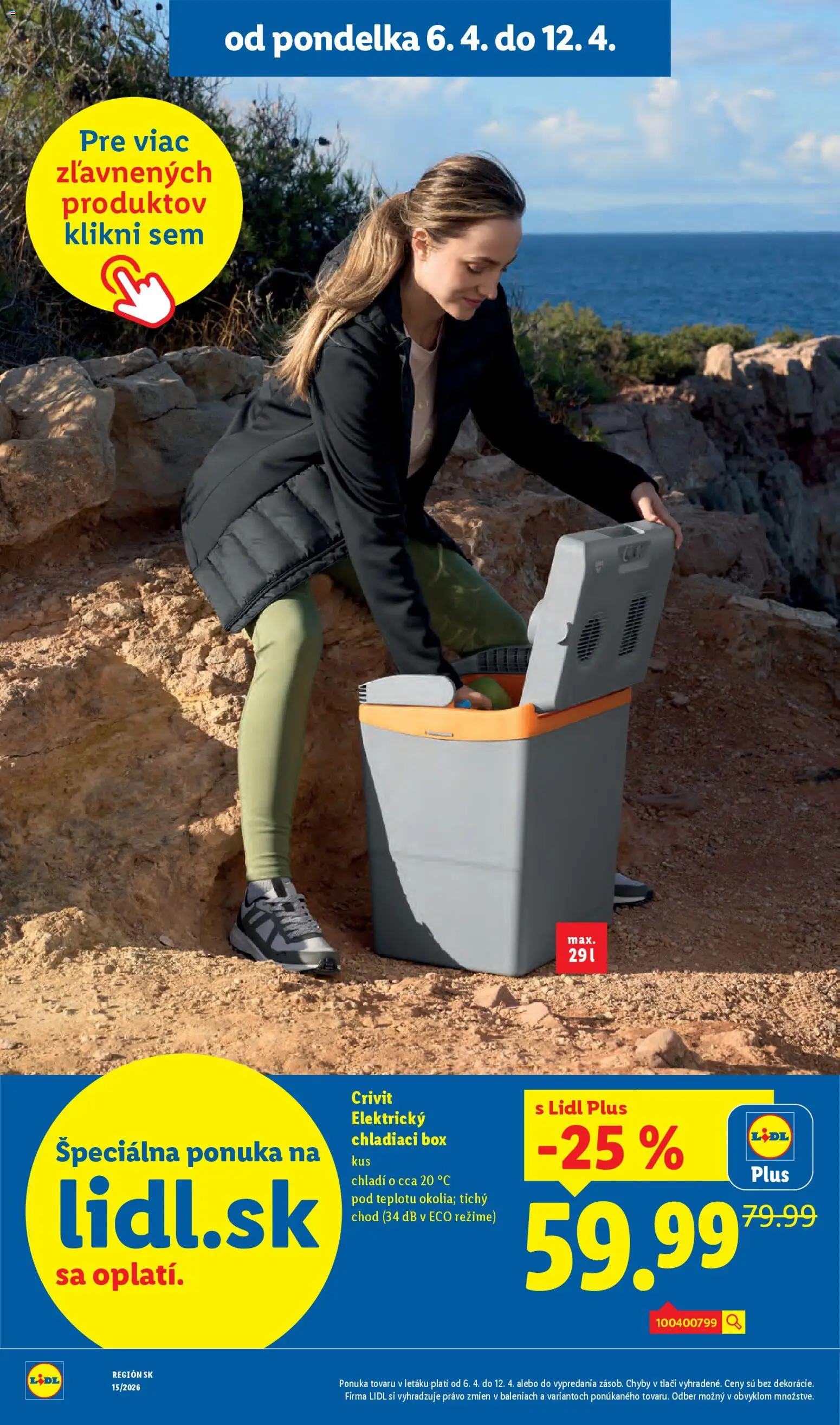 Nové Lidl akcie – leták je platný od 06.04.2026 | Strana: 48 | Produkty: Chladiaci box