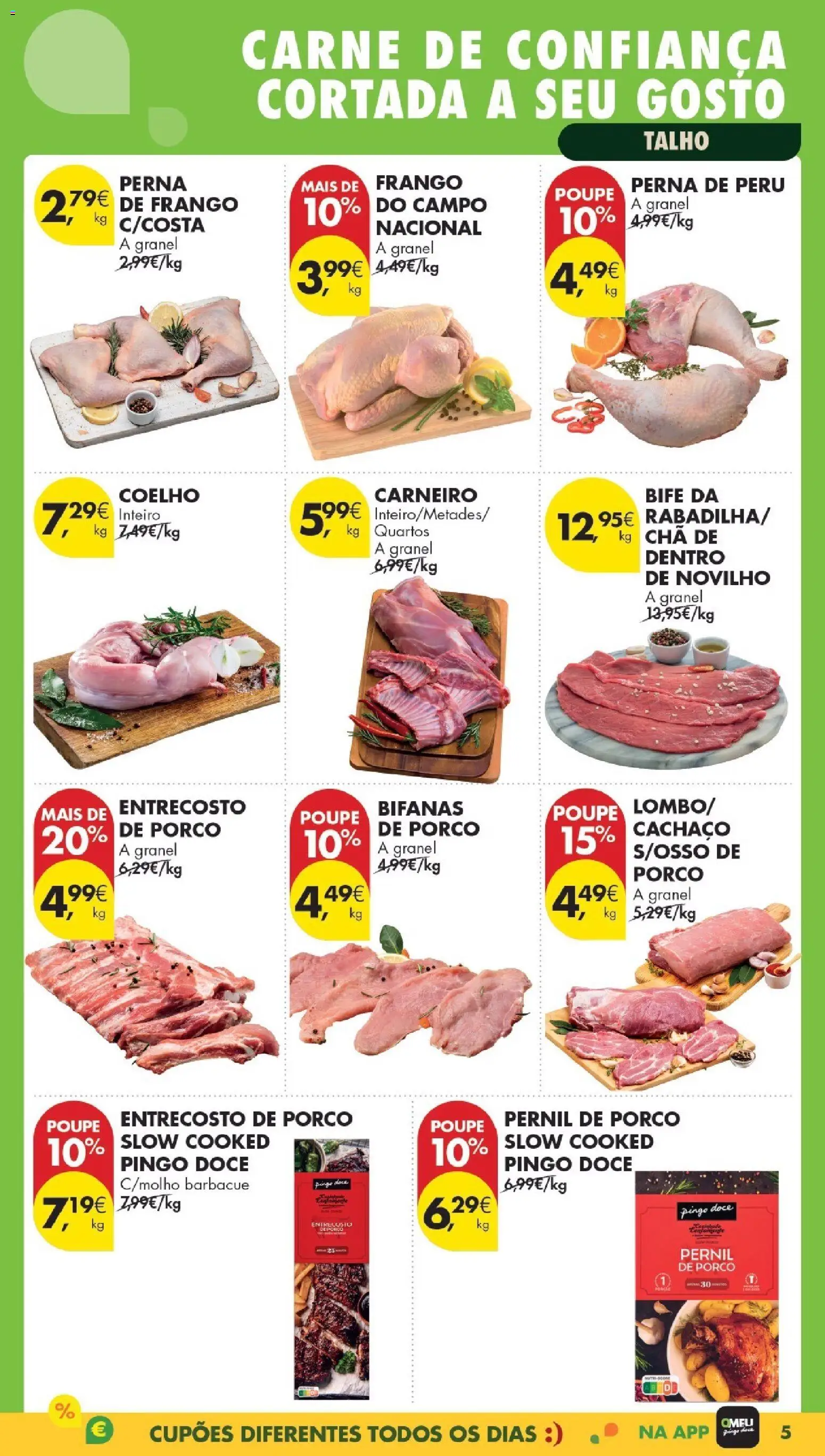 Pingo Doce Poupe Esta Semana Madeira │ válido de 17.02.2026 | Página: 5 | Produtos: Frango, Pernil, Chá, Coelho