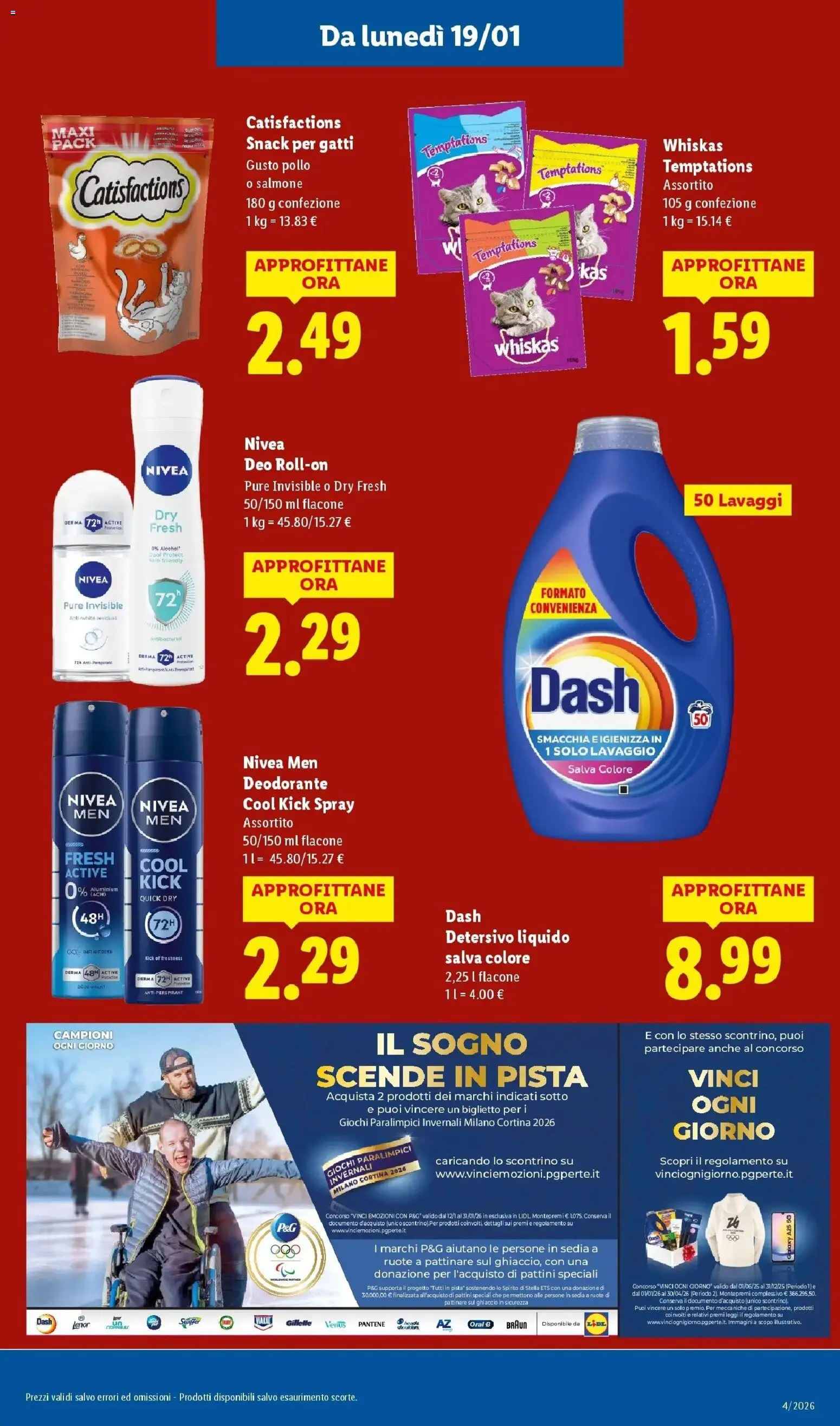 Volantino Lidl del 15.01.2026 | Pagina: 17 | Prodotti: Deodorante, Pollo, Salmone, Sedia