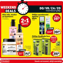Gliss olie, masker en haarkuren, M.u.v. mini's en multipakken. - Voorbeeld van een folder van Kruidvat, geldig van 03.02.2026 | Pagina: 58 | Producten: Masker, Kan