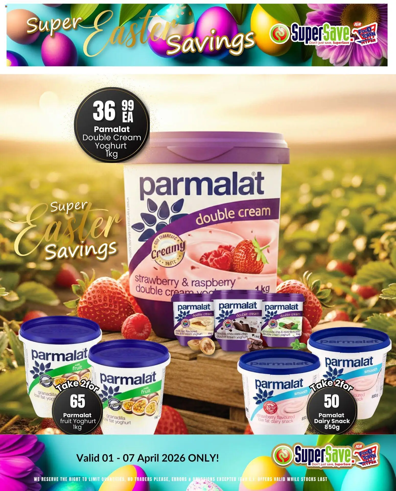 New Super Save catalogue – valid from 01.04.2026 | Page: 13 | Products: Yoghurt, Milk, Chocolate, Fruit