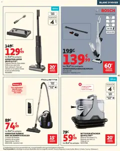 Auchan - Prévisualisation de Auchan - Blanc d'hiver valide à partir de 26.12.2025 | Page: 41 | Produits: Câble, Sac, Aspirateur, Aspirateur balai