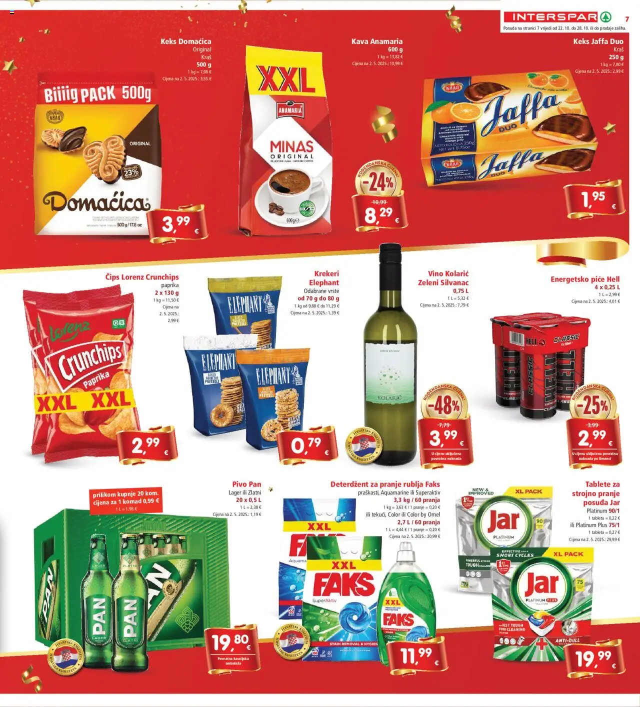 Interspar katalog | vrijedi od 22.10.2025 | Stranica: 9 | Proizvodi: Hell, Faks, Deterdžent za pranje rublja, Deterdžent