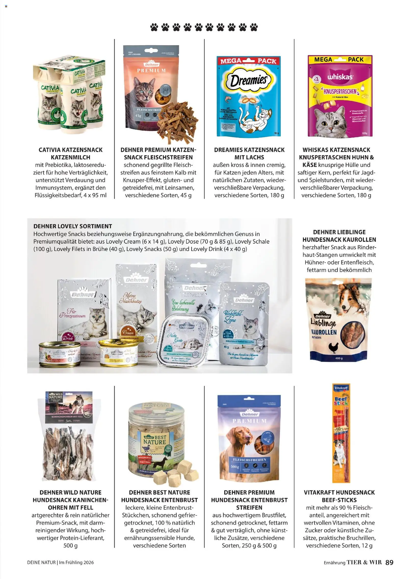 Dehner Prospekt 	 – gültig ab 17.04.2026 | Seite: 89 | Produkte: Hülle, Kaninchen, Lachs, Reis