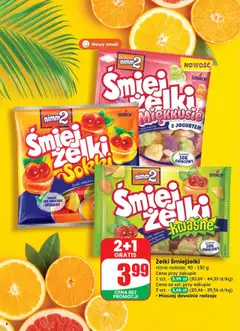Dino Gazetka od 17.09.2025 | Strona: 6 | Produkty: Kwaśne żelki, Żelki, Sok