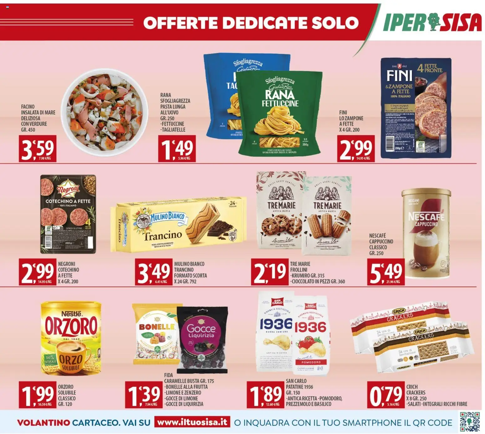 Volantino SISA del 05.12.2025 | Pagina: 13 | Prodotti: Verdure, Pasta, Crackers, Cotechino