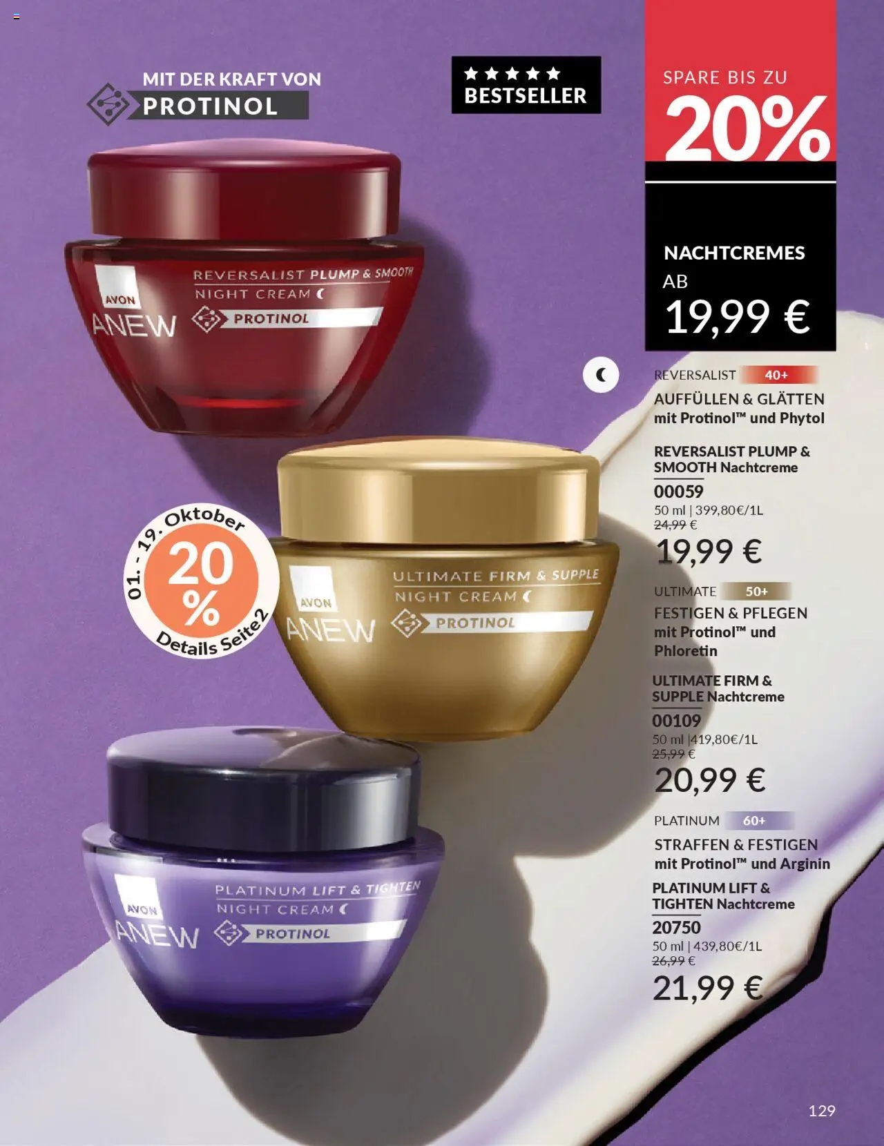 AVON Katalog Oktober 2025 – gültig ab 01.10.2025 | Seite: 131 | Produkte: Nachtcreme