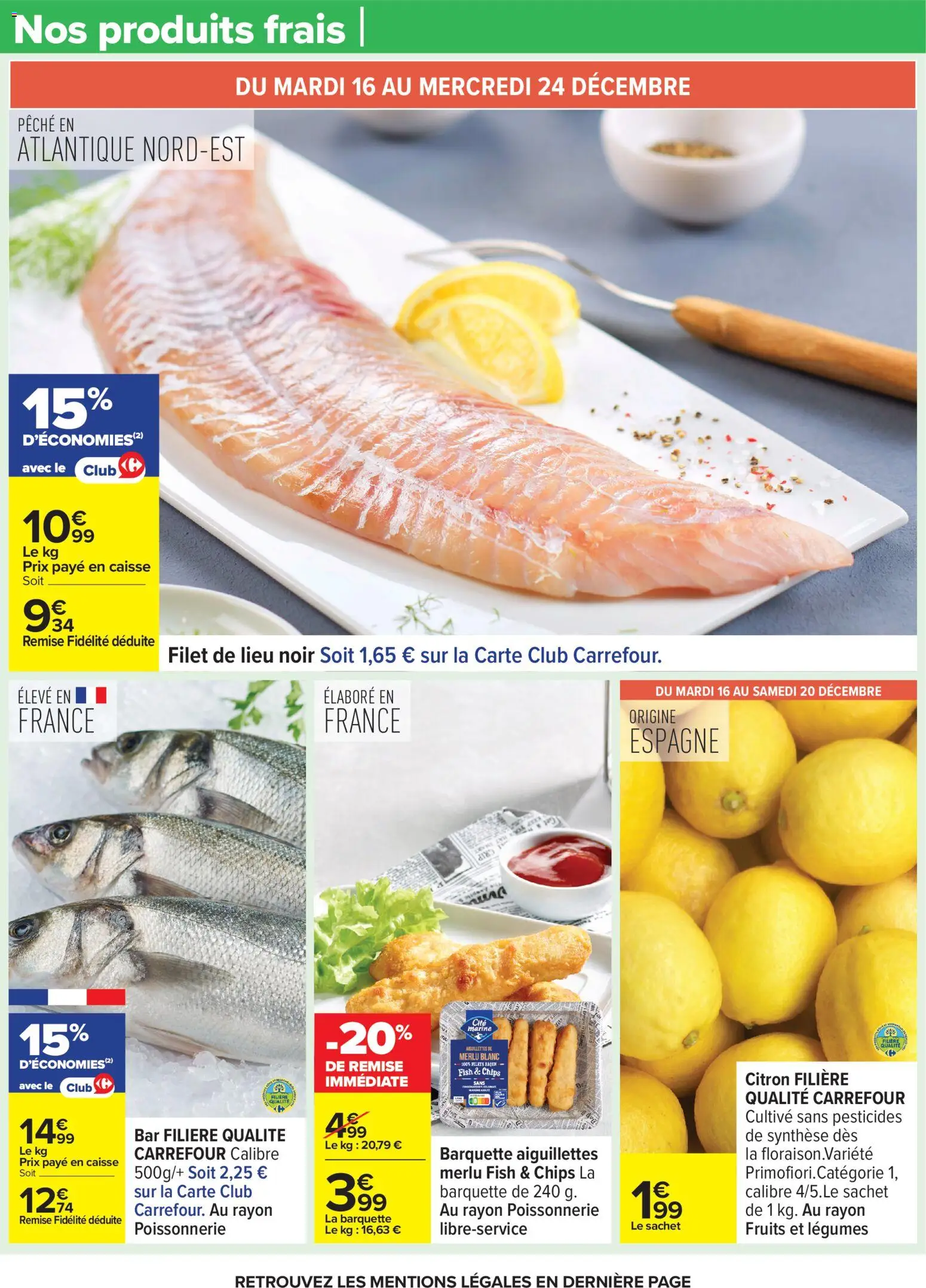 {H1} | Page: 15 | Produits: Citron, Pêche, Poissonnerie, Chips