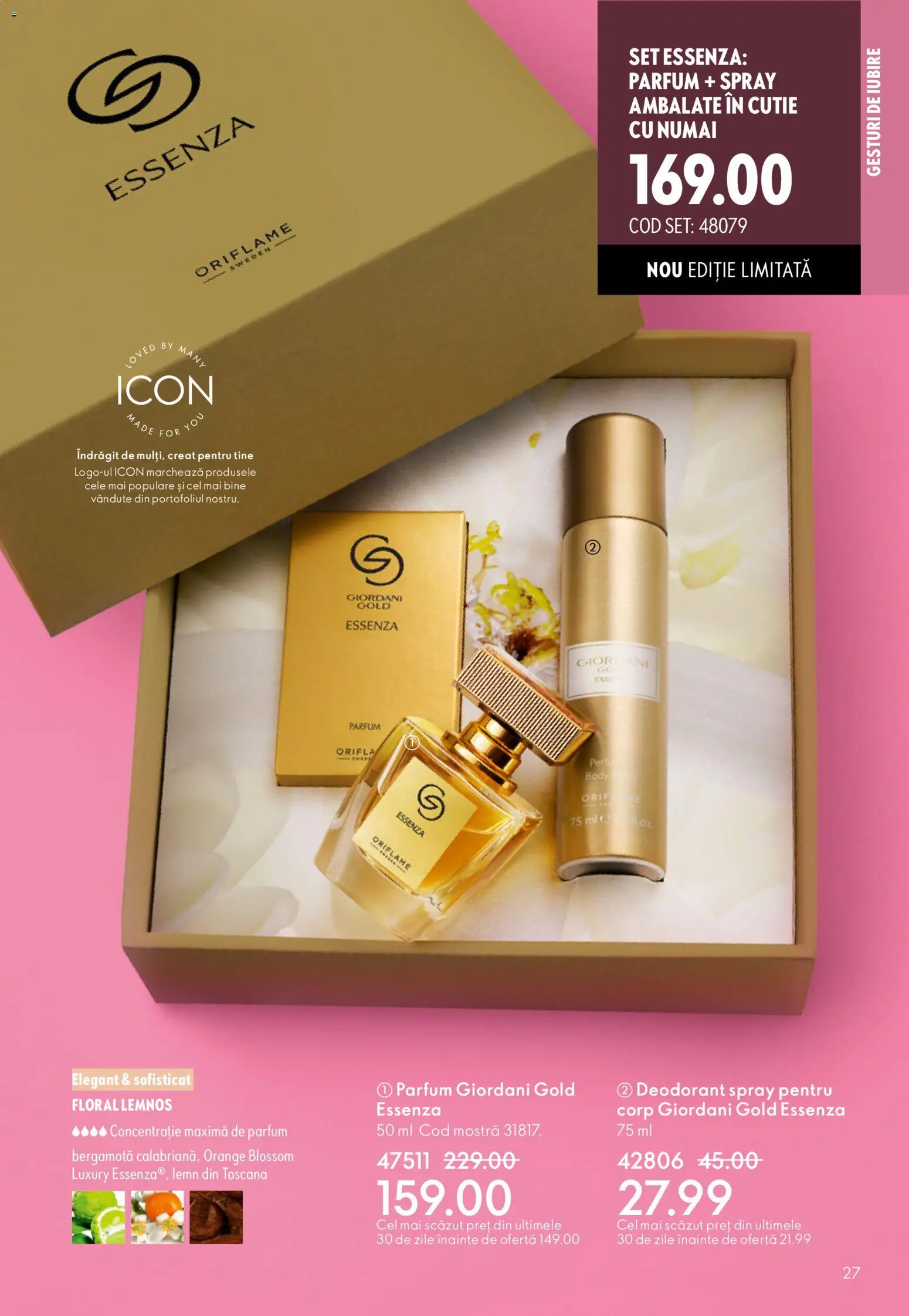 Noul catalog Oriflame – valabil de la 21.01.2026 | Pagină: 27 | Produse: Body, Cutie, Parfum, Deodorant