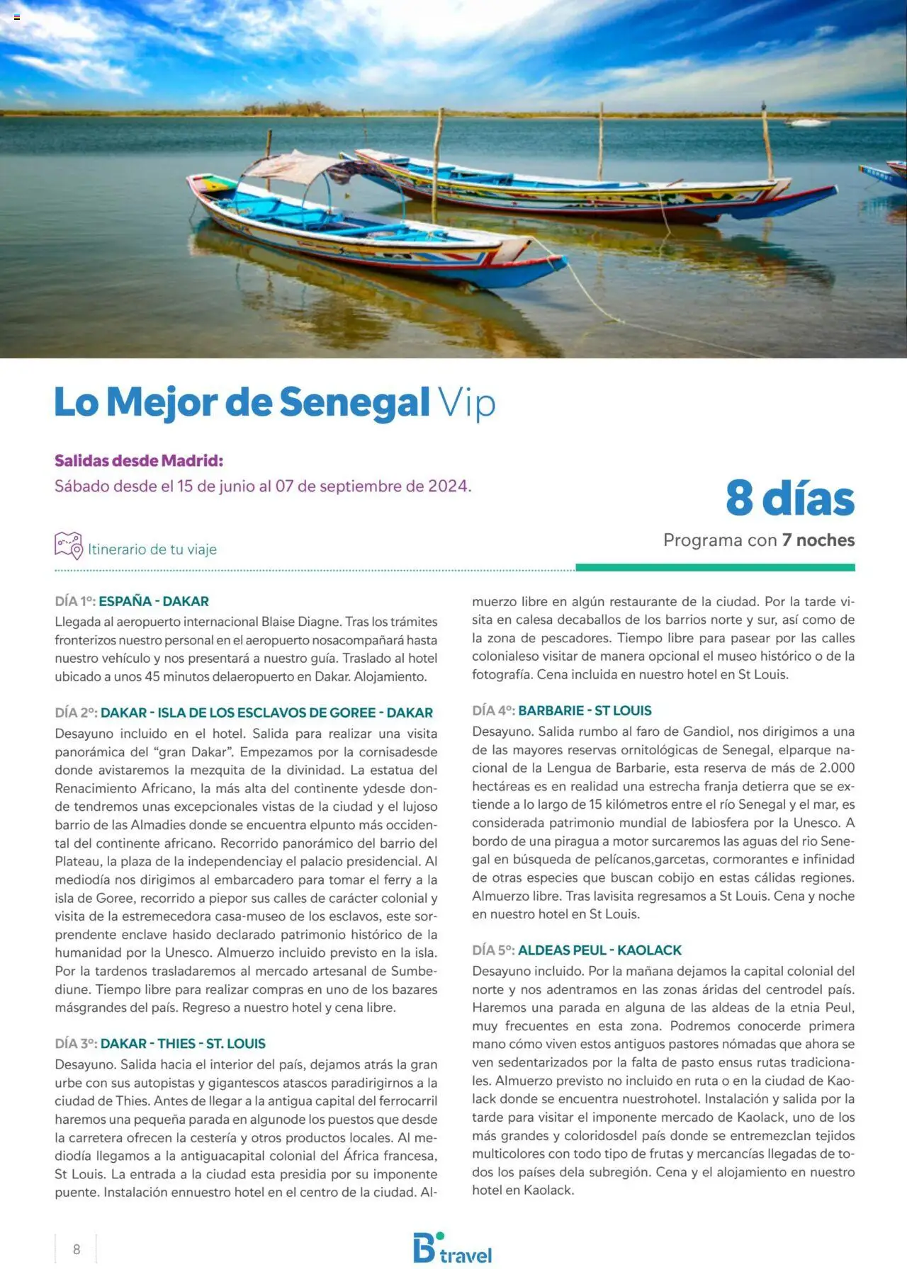 B the travel brand Senegal  │ válido desde el 26.04.2024 | Página: 8