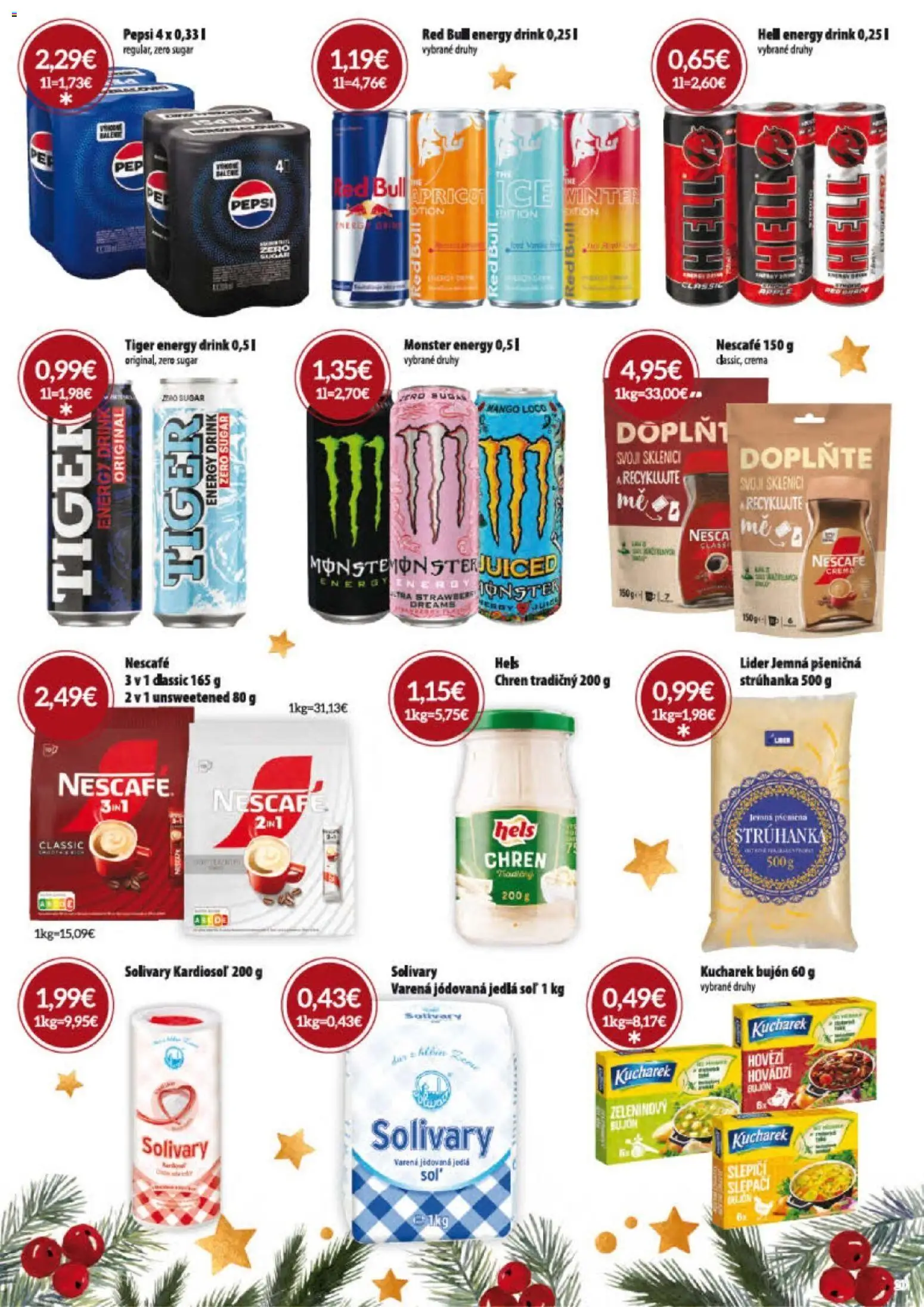 Nové KARMEN CBA akcie – leták je platný od 01.12.2025 | Strana: 42 | Produkty: Chren, Bujón, Soľ, Nescafé Crema