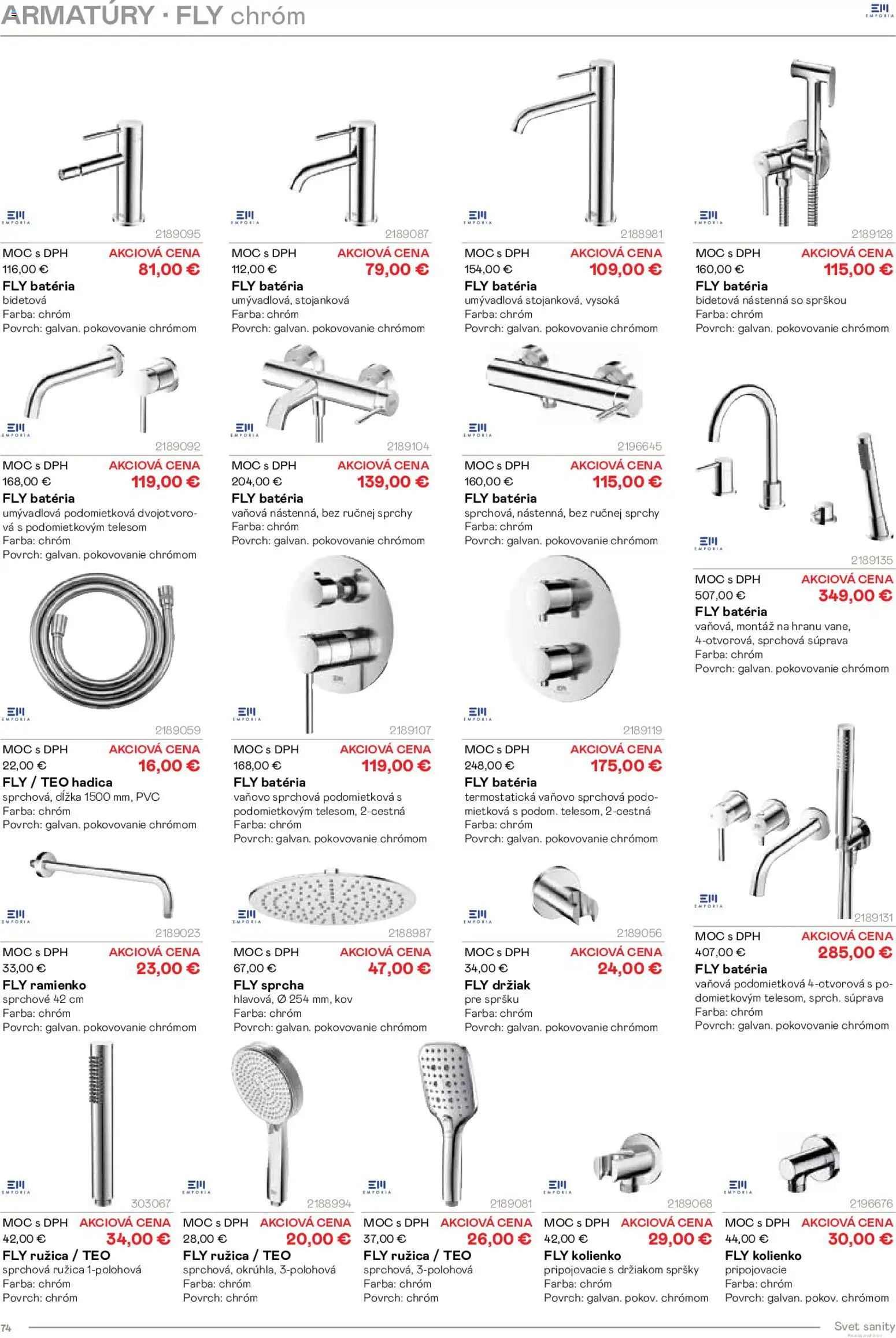 Nové Ingema akcie – leták je platný od 29.10.2025 | Strana: 76 | Produkty: Batéria, Sprcha