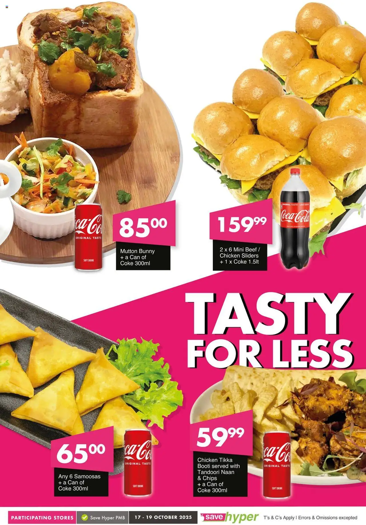 New Save catalogue – valid from 17.10.2025 | Page: 10 | Products: Coke, Samoosas, Beef, Sugar