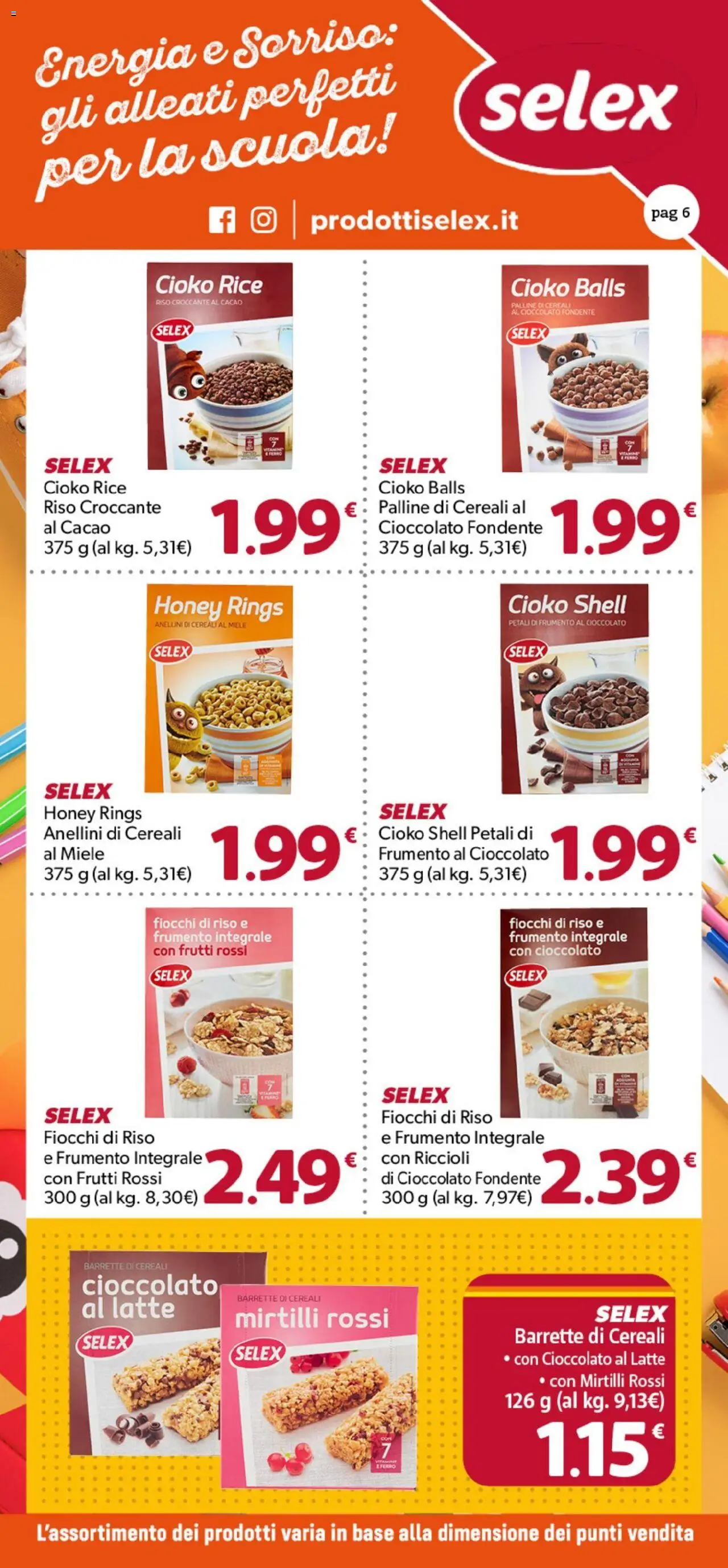 Volantino DOK del 08.09.2025 | Pagina: 6 | Prodotti: Cioccolato, Riso, Mirtilli, Cacao