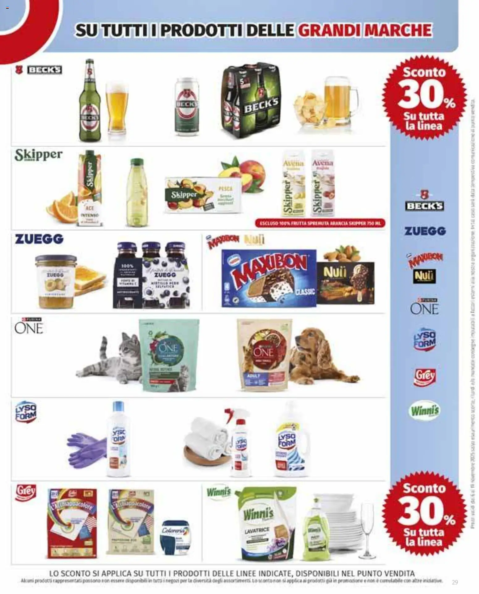 Volantino COOP del 30.10.2025 | Pagina: 29 | Prodotti: Frutta, Lavatrice, Arancia