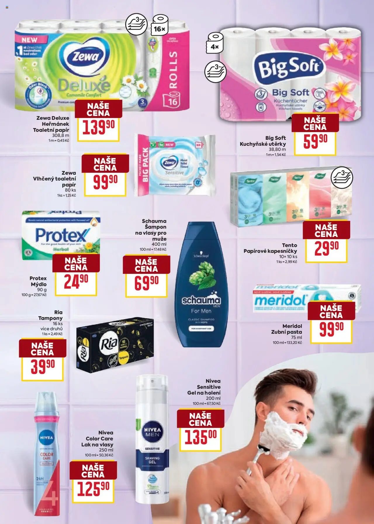 Billa leták - Grilování od 20.08.2025 | Strana: 13 | Produkty: Nivea, Toaletní papír, Zewa, Šampon