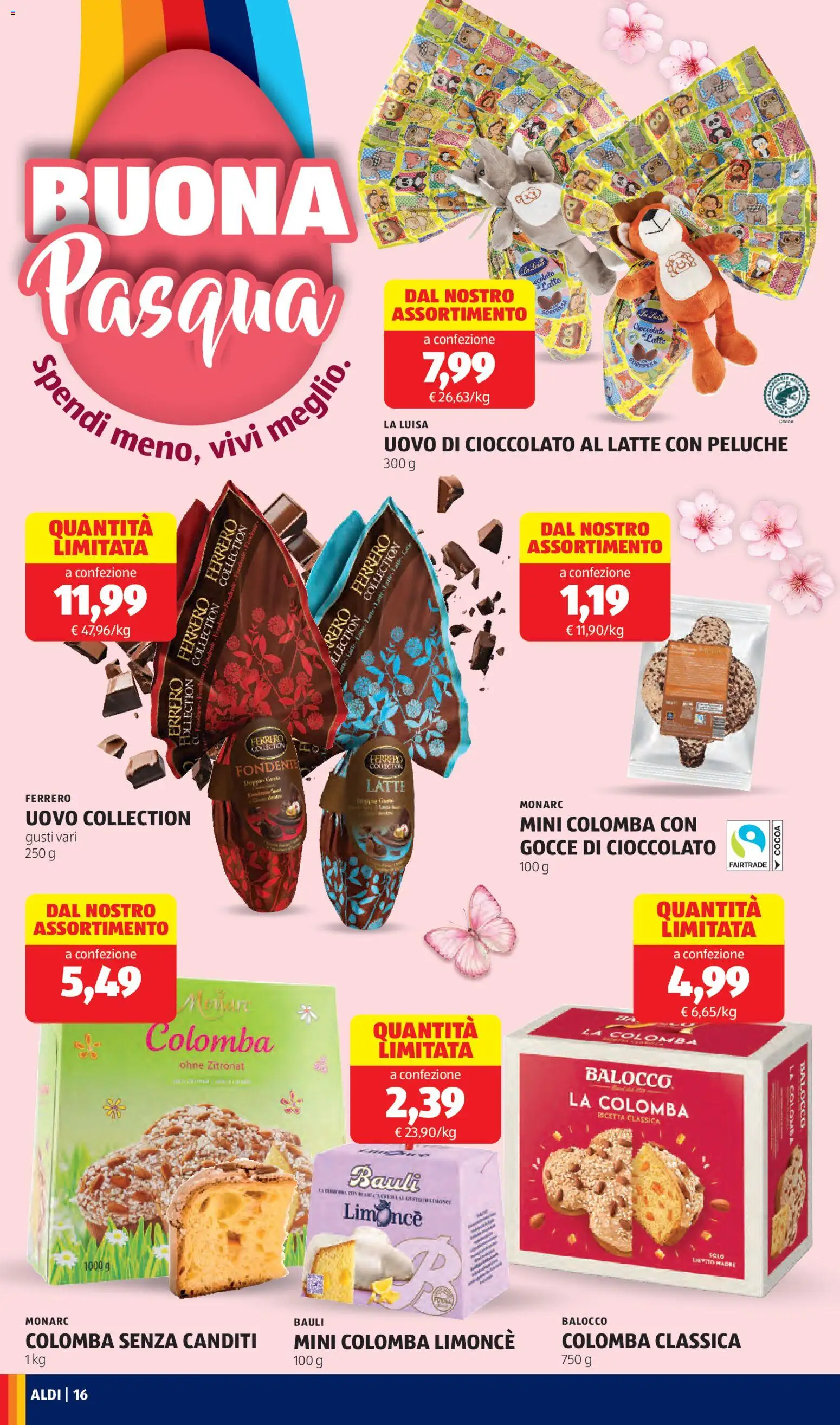 Volantino Aldi del 02.03.2026 | Pagina: 16 | Prodotti: Peluche, Cioccolato, Latte
