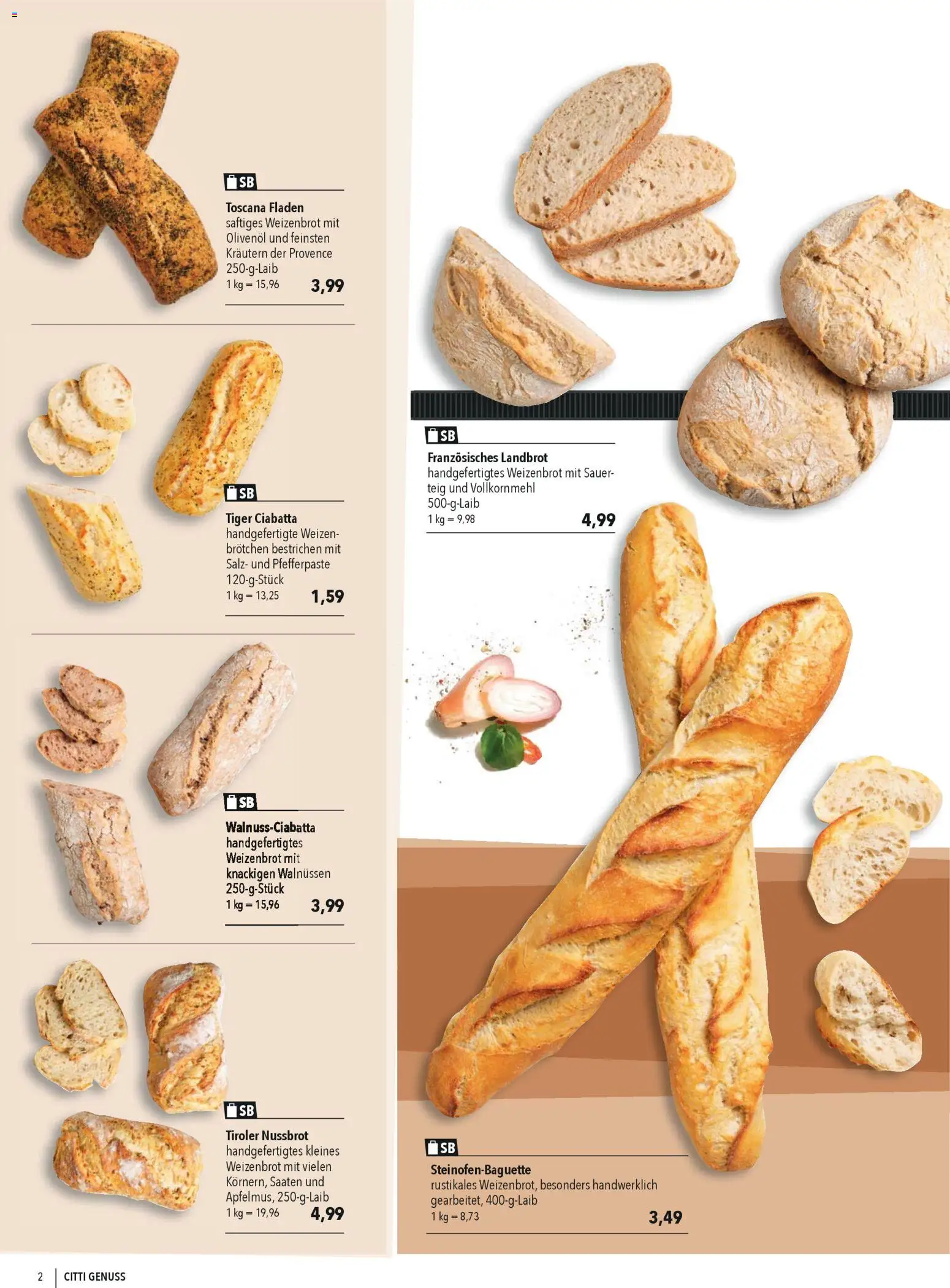 CITTI Markt CITTI Genuss – gültig ab 01.04.2026 | Seite: 2 | Produkte: Olivenol, Salz