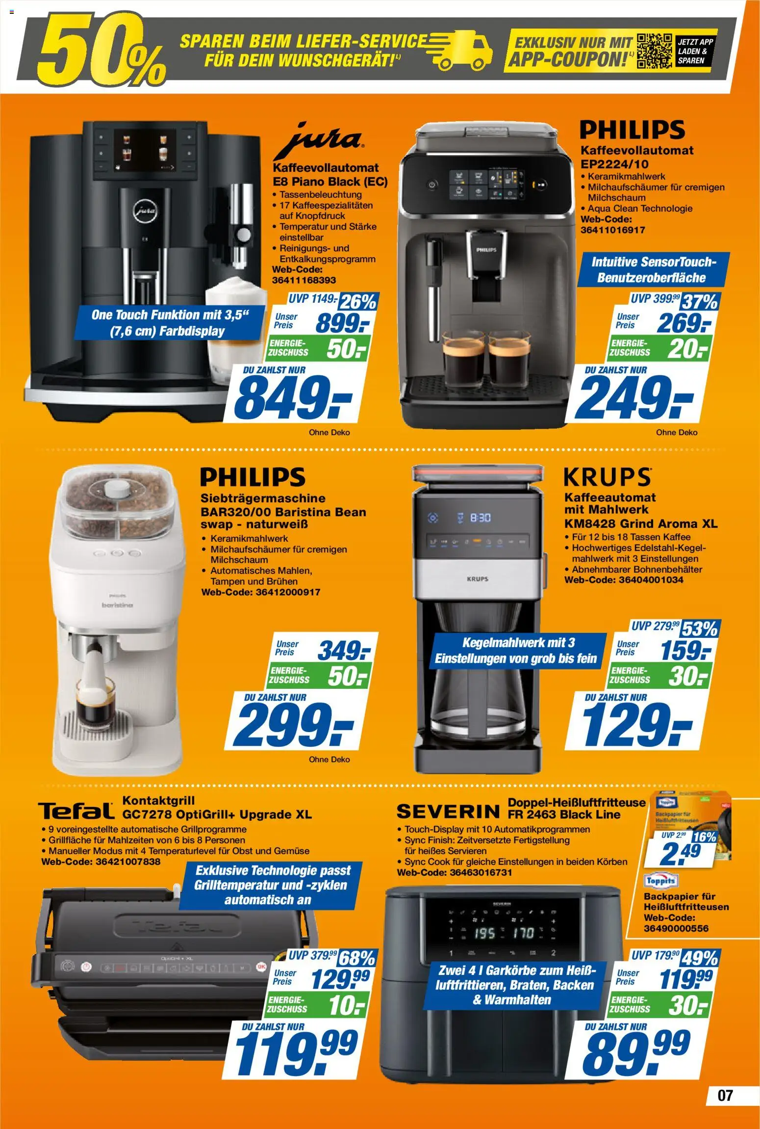 Expert  Aktuelle Beilage – gültig ab 30.01.2026 | Seite: 7 | Produkte: Philips, Krups, Finish, Gemüse