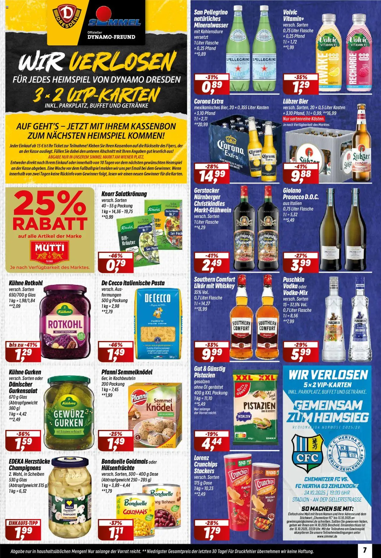 Simmel Prospekt 	 – gültig ab 06.10.2025 | Seite: 7 | Produkte: Bier, Mineralwasser, Dill, Vodka