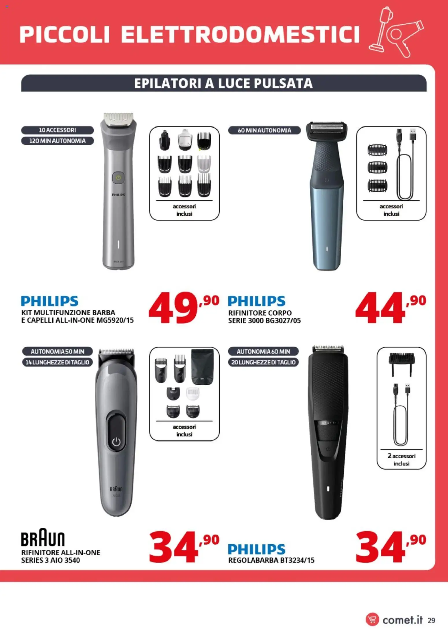 Volantino Comet del 31.10.2025 | Pagina: 29 | Prodotti: Regolabarba