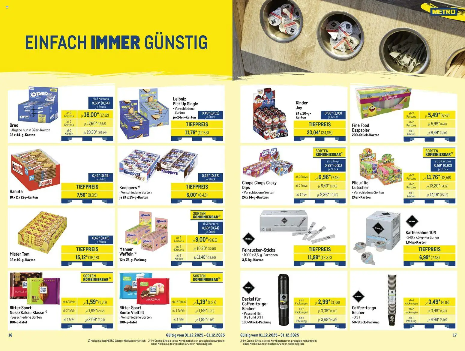 Metro Monats-Mix – gültig ab 01.12.2025 | Seite: 9 | Produkte: Ritter sport, Waffeln, Knoppers