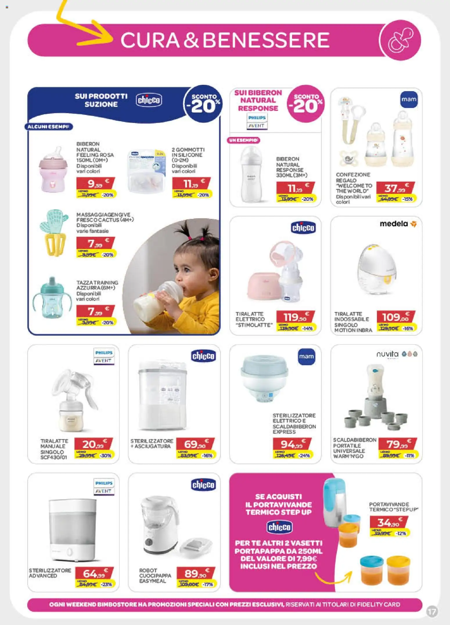 Volantino Bimbo store del 02.04.2026 | Pagina: 17 | Prodotti: The, Tiralatte, Silicone, Robot