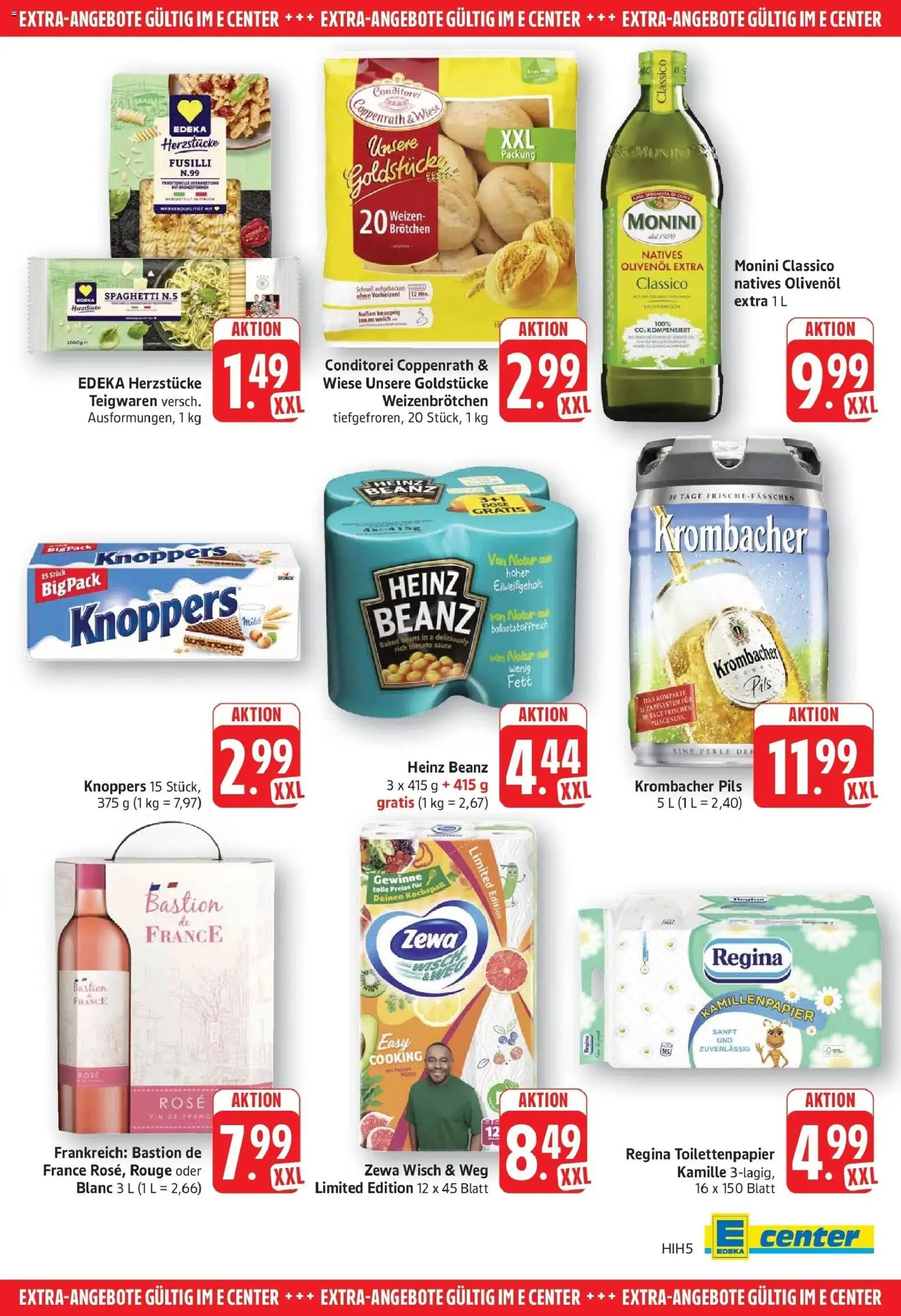 E center Prospekt Göppingen	 – gültig ab 05.04.2026 | Seite: 25 | Produkte: Olivenol, Pils, Rouge, Knoppers