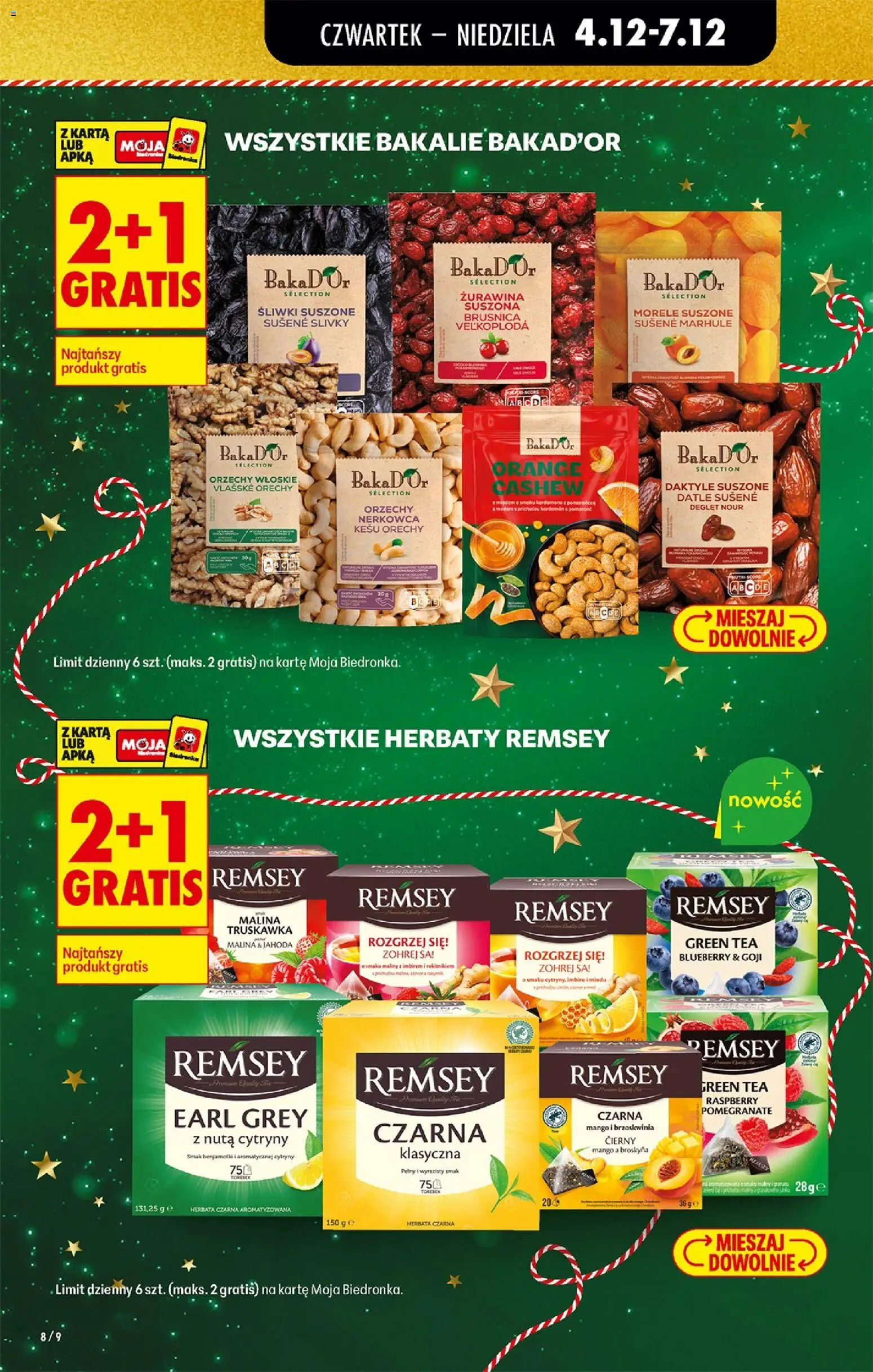 Biedronka gazetka - Oferta w tym tygodniu od 04.12.2025 | Strona: 10 | Produkty: Mango, Maliny, Żurawina, Herbata