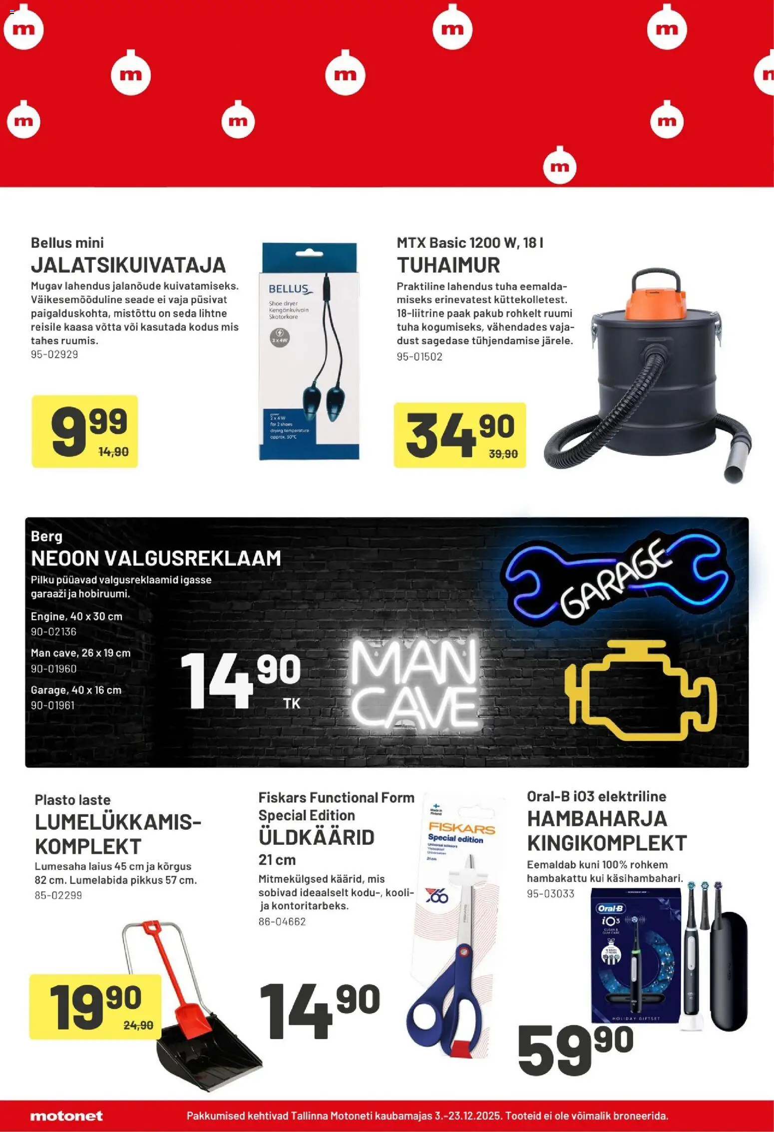 Motonet tarjoukset – voimassa 03.12.2025 alkaen | Sivu: 12 | Tuotteet: Voi