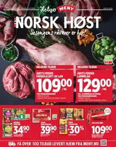 Forhåndsvisning av Meny Norsk Høst Helgo gyldig fra 02.10.2025