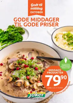 Forhåndsvisning av Joker Godt til middag  gyldig fra 02.10.2025
