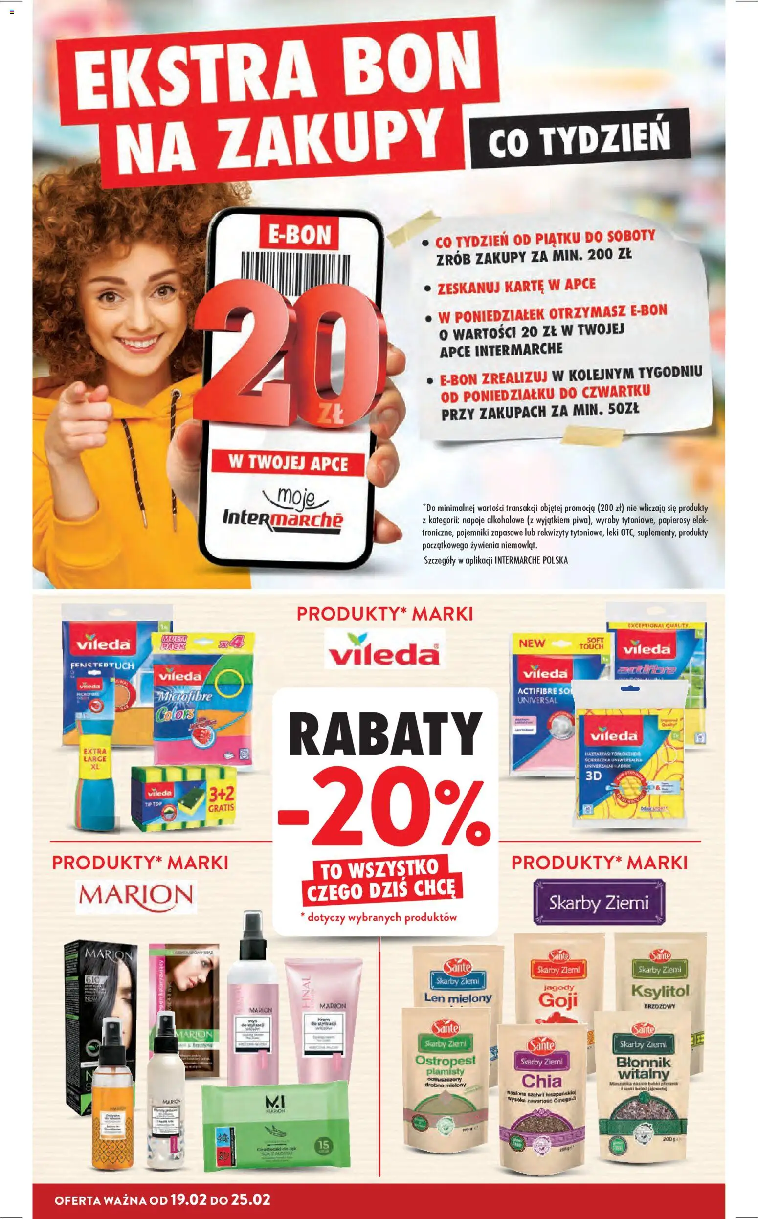 Intermarche Gazetka od 19.02.2026 | Strona: 8 | Produkty: Top, Ksylitol, Nasiona, Vileda