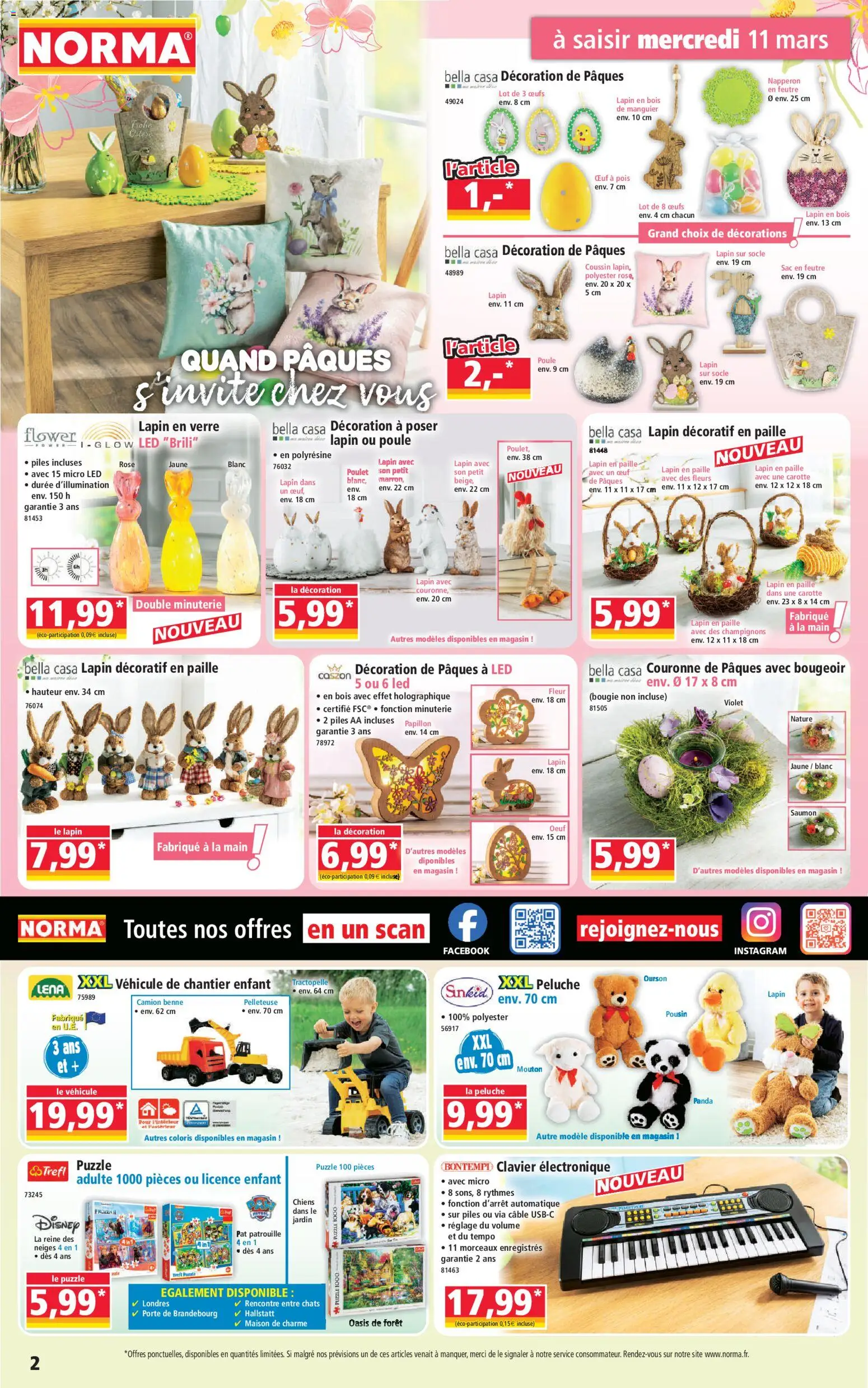 {H1} | Page: 2 | Produits: Clavier, Peluche, Pois, Piles