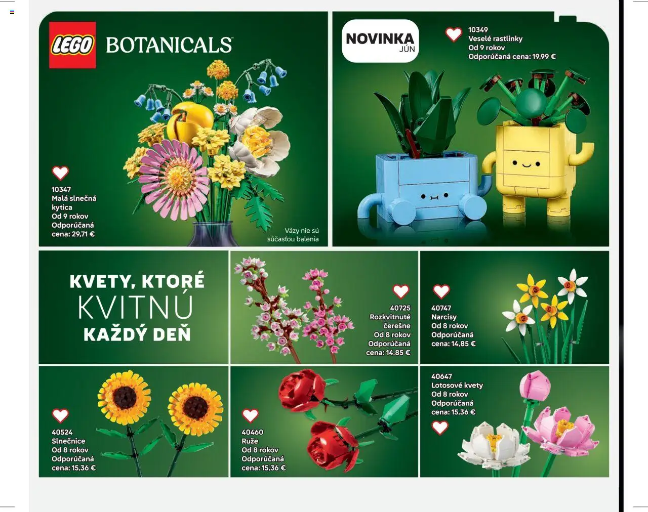 Nové ALLTOYS akcie – leták je platný od 01.06.2025 | Strana: 48 | Produkty: LEGO, Kvety, Ruže, Čerešne