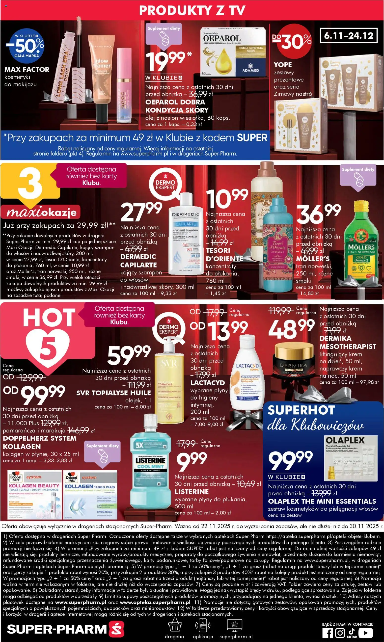 Super-pharm Black Friday od 22.11.2025 | Strona: 20 | Produkty: Drogeria, Kosmetyki, Szampon, Krem