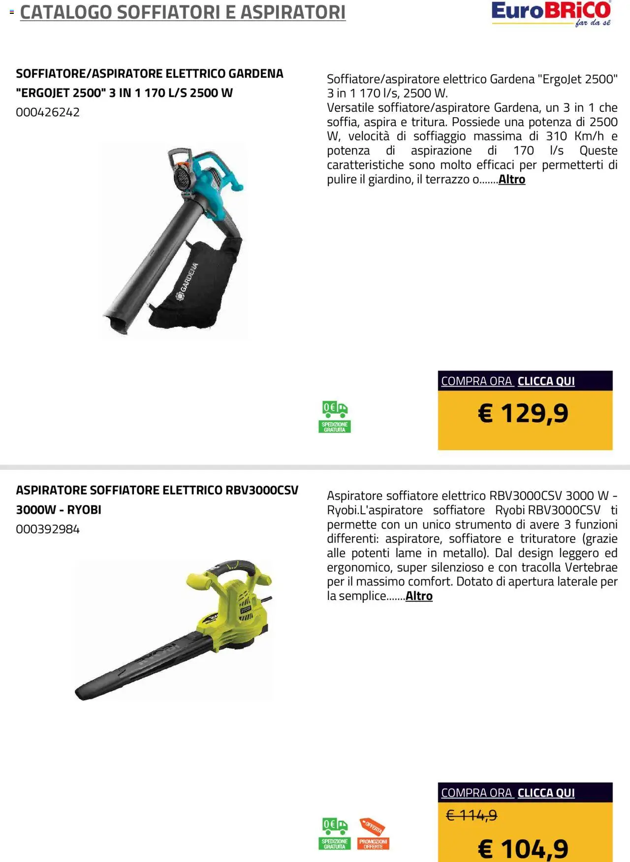 Volantino Eurobrico del 23.07.2025 | Pagina: 13 | Prodotti: Trituratore